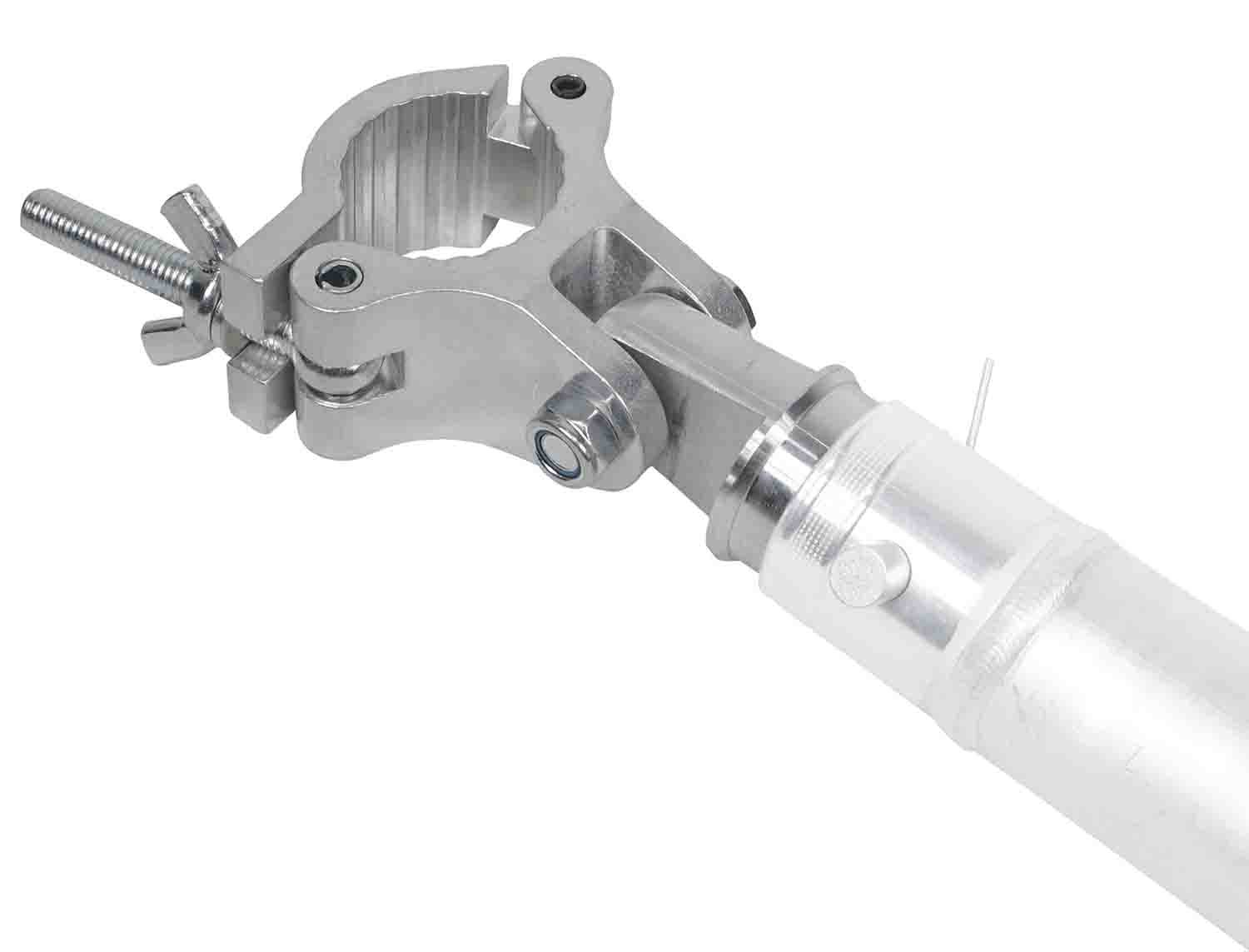 ProX T-CH16 Pro Clamp with Adjustable 180-degree Half Coupler Pin and Safety Clip - Hollywood DJ