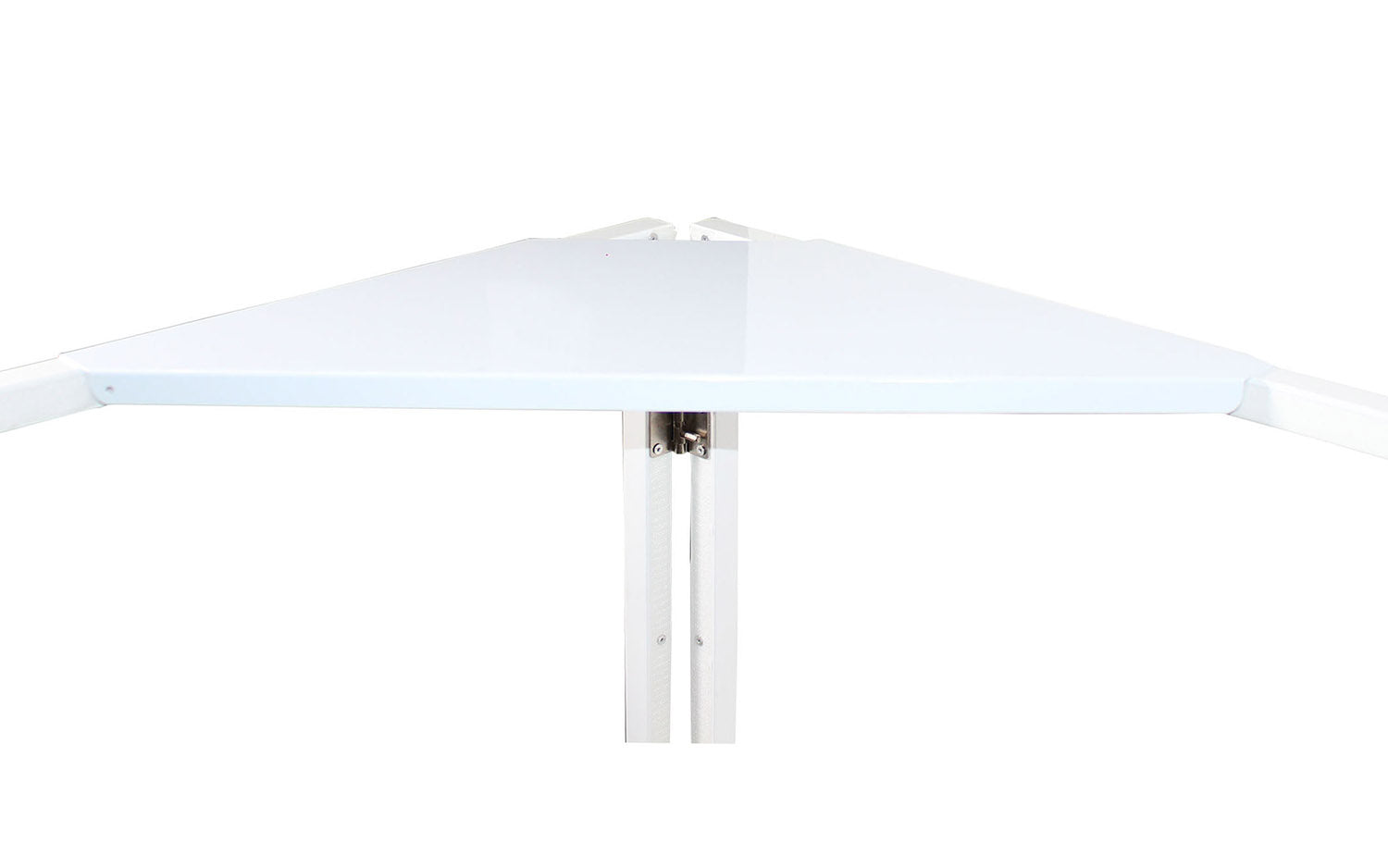 ProX XF-CSW X2, Set of 2 Aluminum Corner Shelves for DJ Facade - White - Hollywood DJ