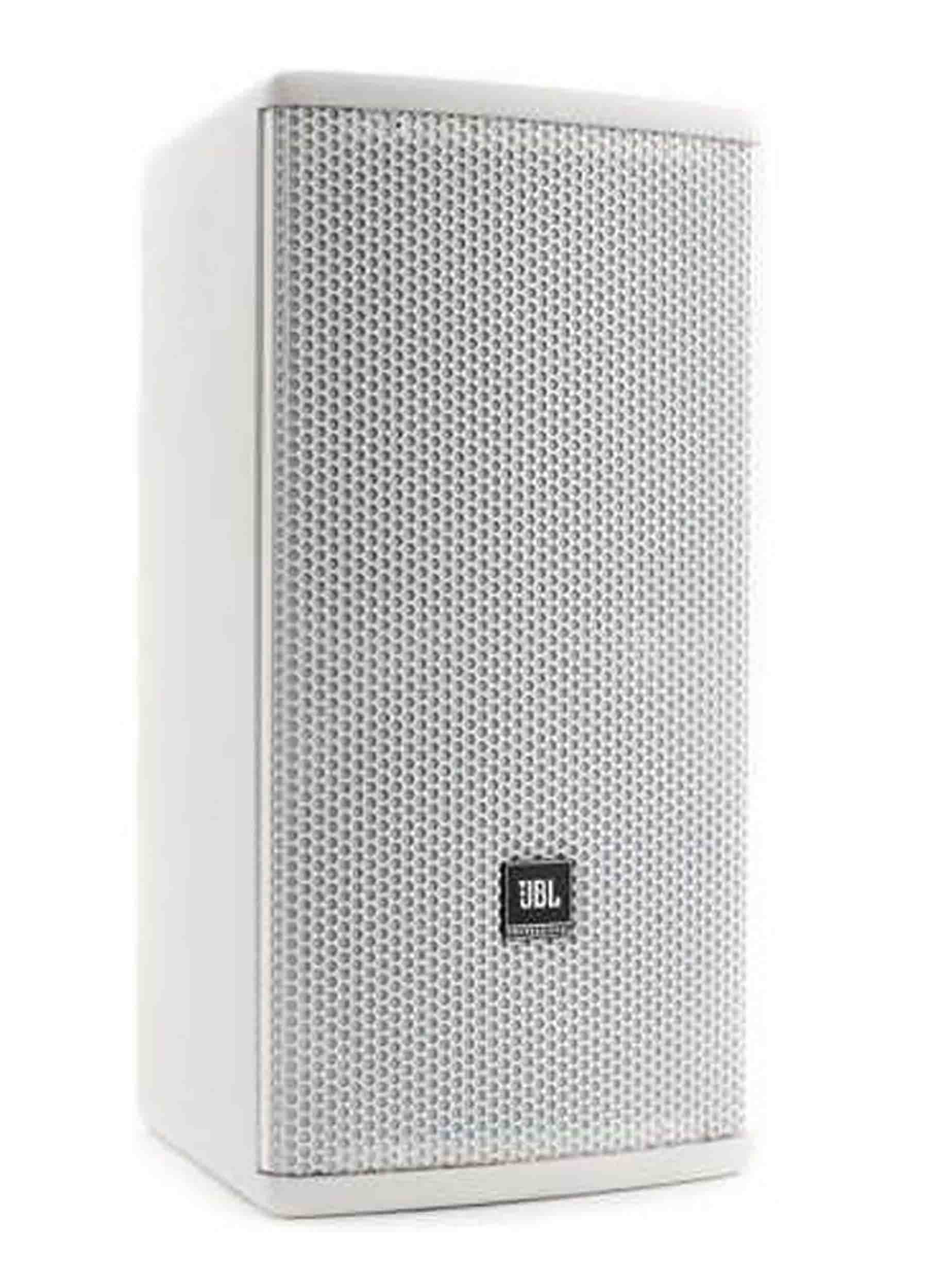 JBL AM7212/66-WH, High Power 2-Way Loudspeaker with 1 x 12" LF and Rotatable Horn - White - Hollywood DJ