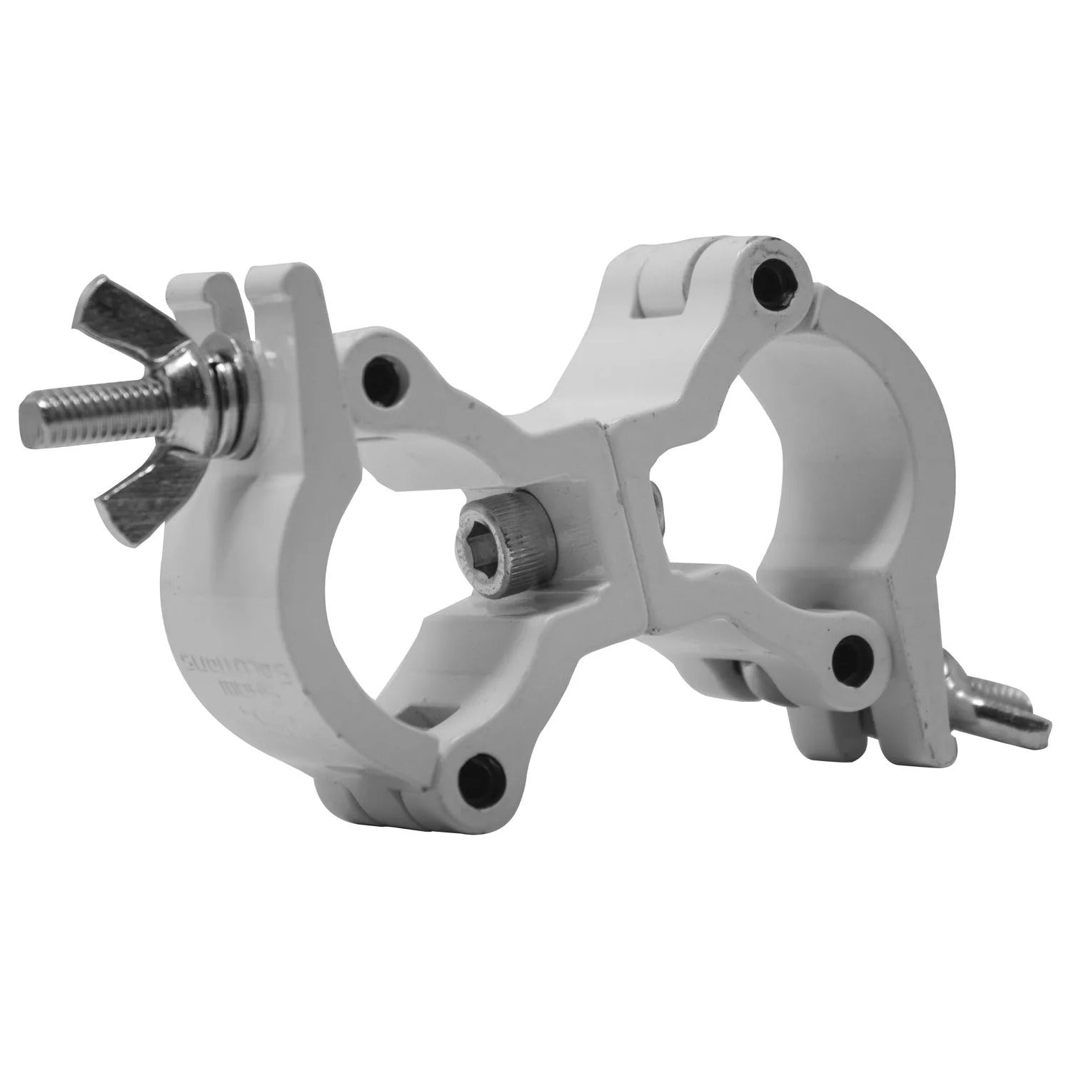 Odyssey LACSD25SW, Aluminum Small Swivel Dual Mini Clamp White Finish Odyssey