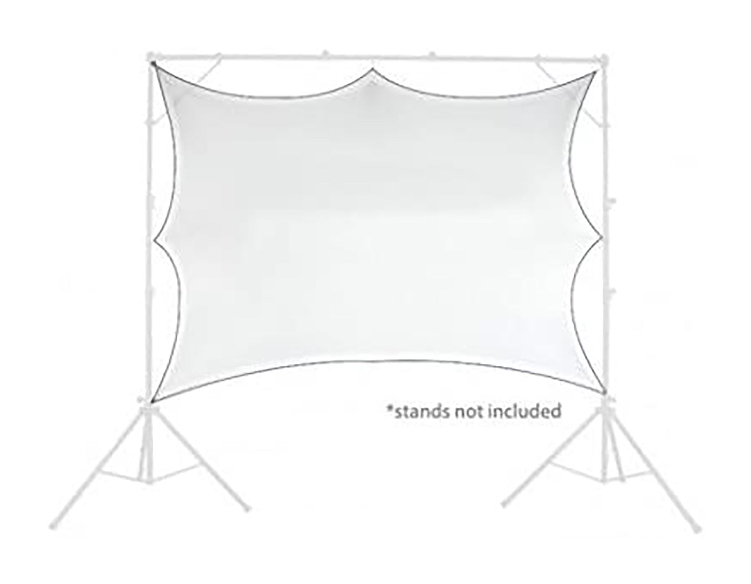 Scrim King SS-SCRN57W, 5×7 Foot Backdrop Screen - White Scrim-King