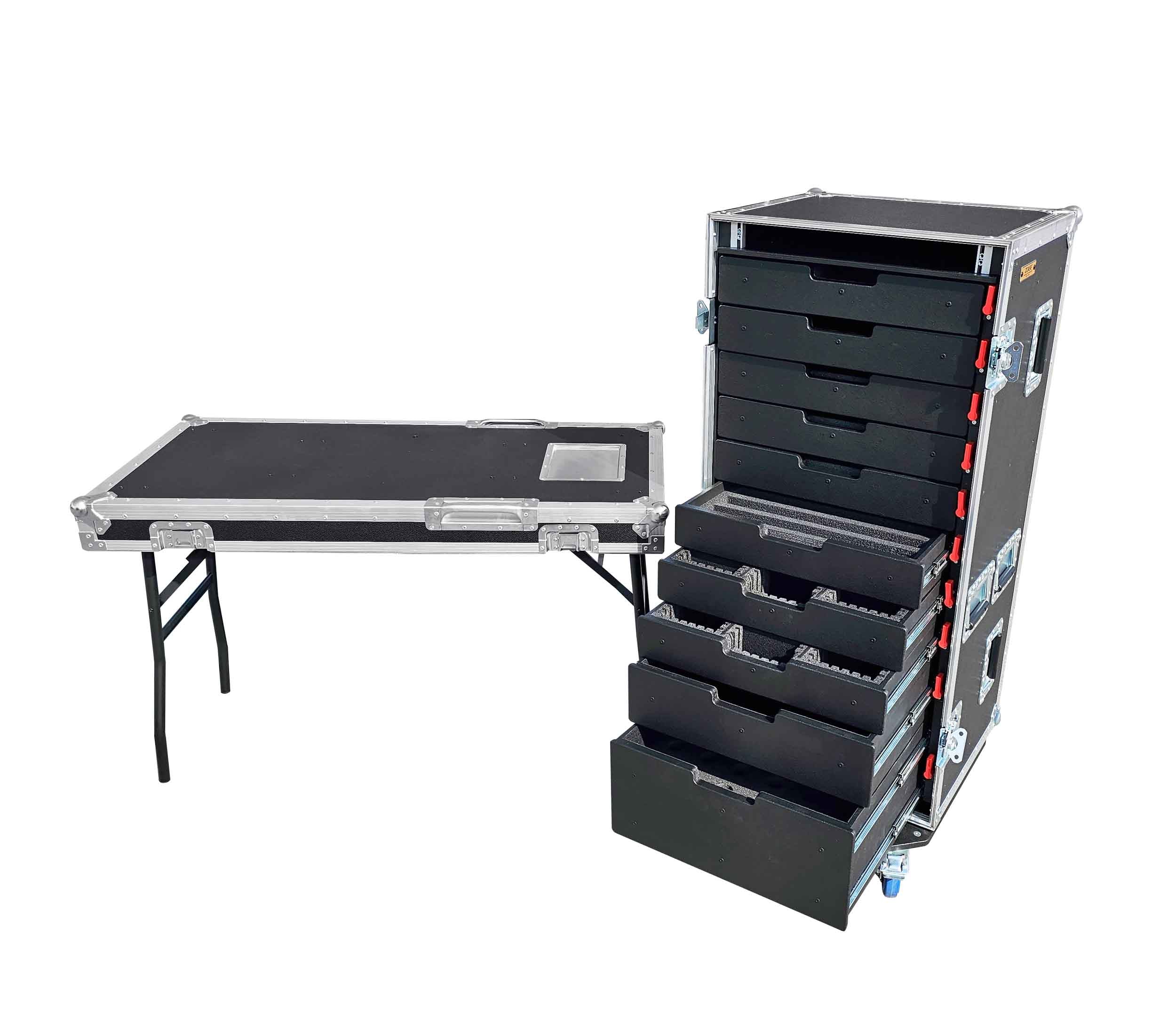 ProX XZF-10DTW, ATA Style (10) Rolling Utility Drawer Locking Tool Chest Organizer Flight by ProX Cases