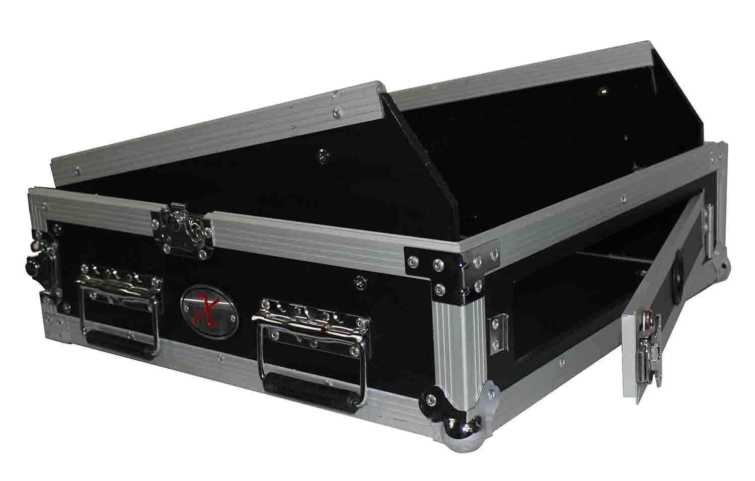 ProX T-2MRSS, 2U Rack x 10U Top Mixer DJ Combo Rack Flight Case - Hollywood DJ