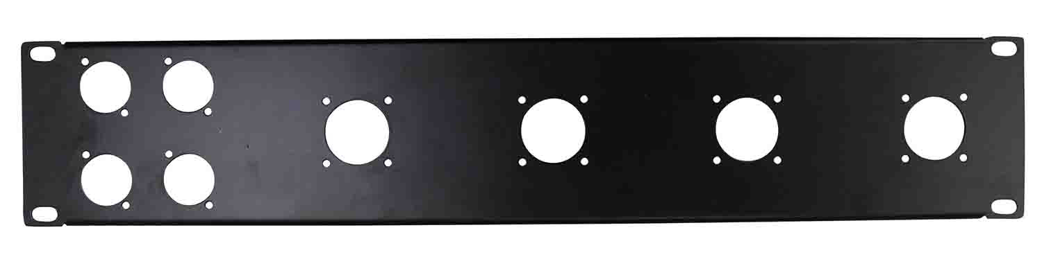 ProX T-P2-4X4 2 Unit Unloaded Patch Panel for 4 XLR and 4 NL4 Speakon or NAC3 Powercon - Hollywood DJ