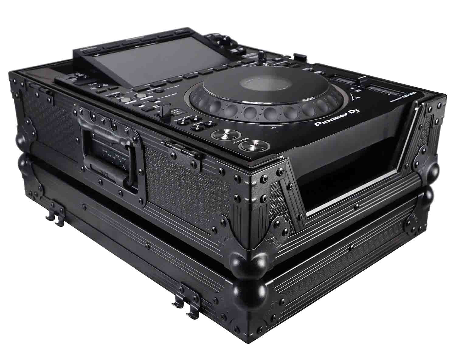 ProX XS-CDBL, DJ Flight Case for Large Format CD-Media Player - Black - Hollywood DJ