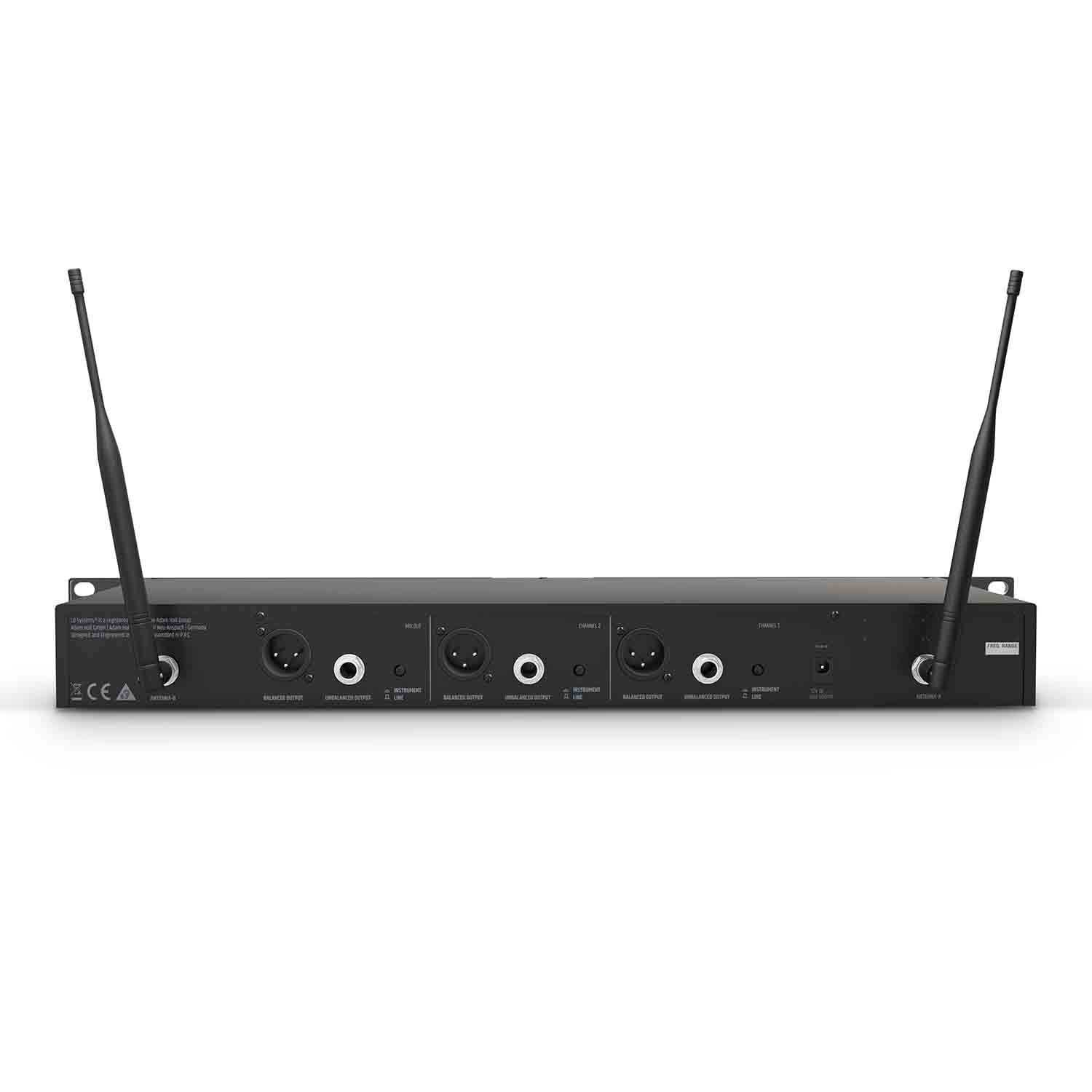 LD Systems U505 BPHH 2 Wireless Microphone System with 2 x Bodypack and 2 x Headset Beige - Hollywood DJ