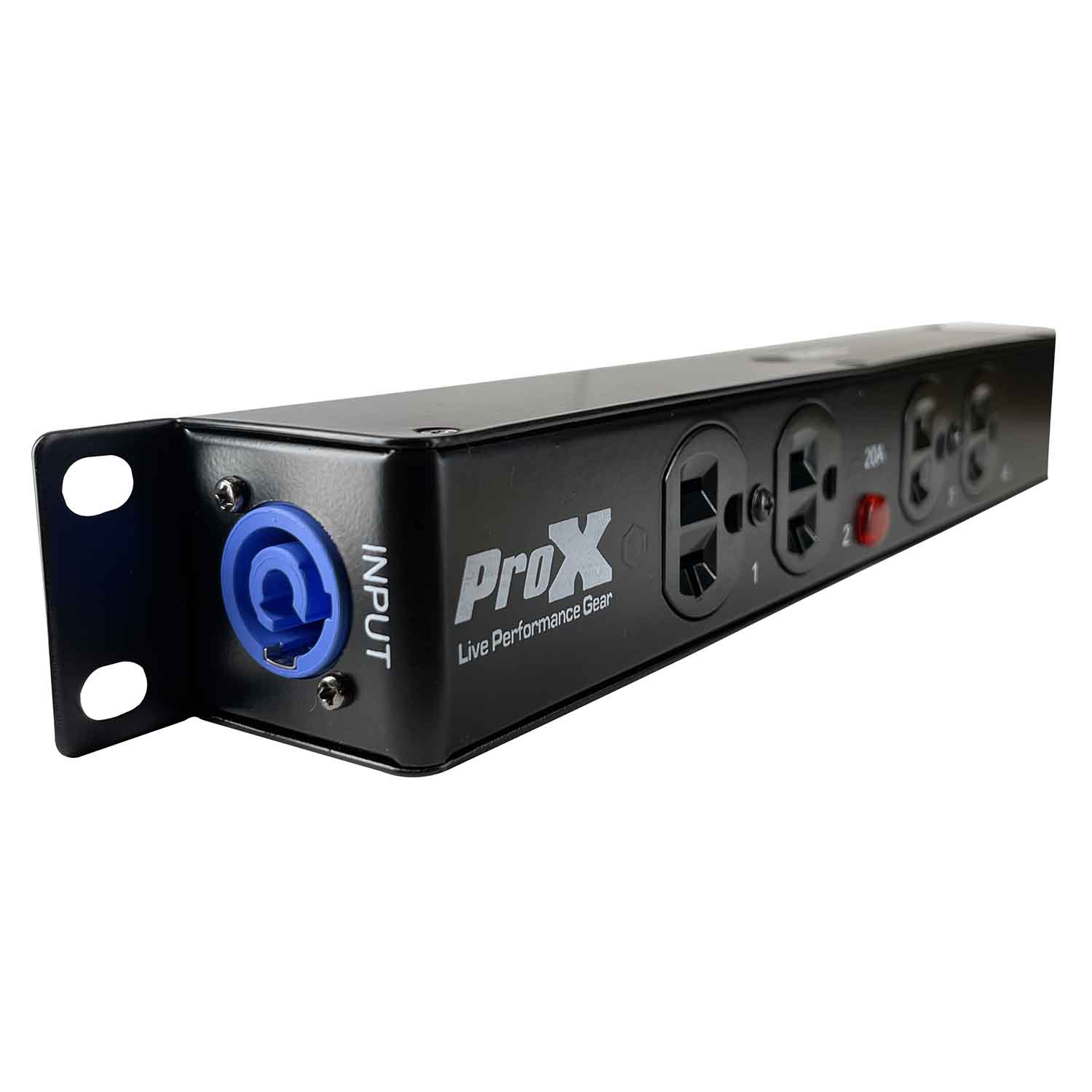 ProX X-PWEX4 BOX Power Center for Indoor Power Connector Compatible to 4X Edison Power Outlet - Hollywood DJ