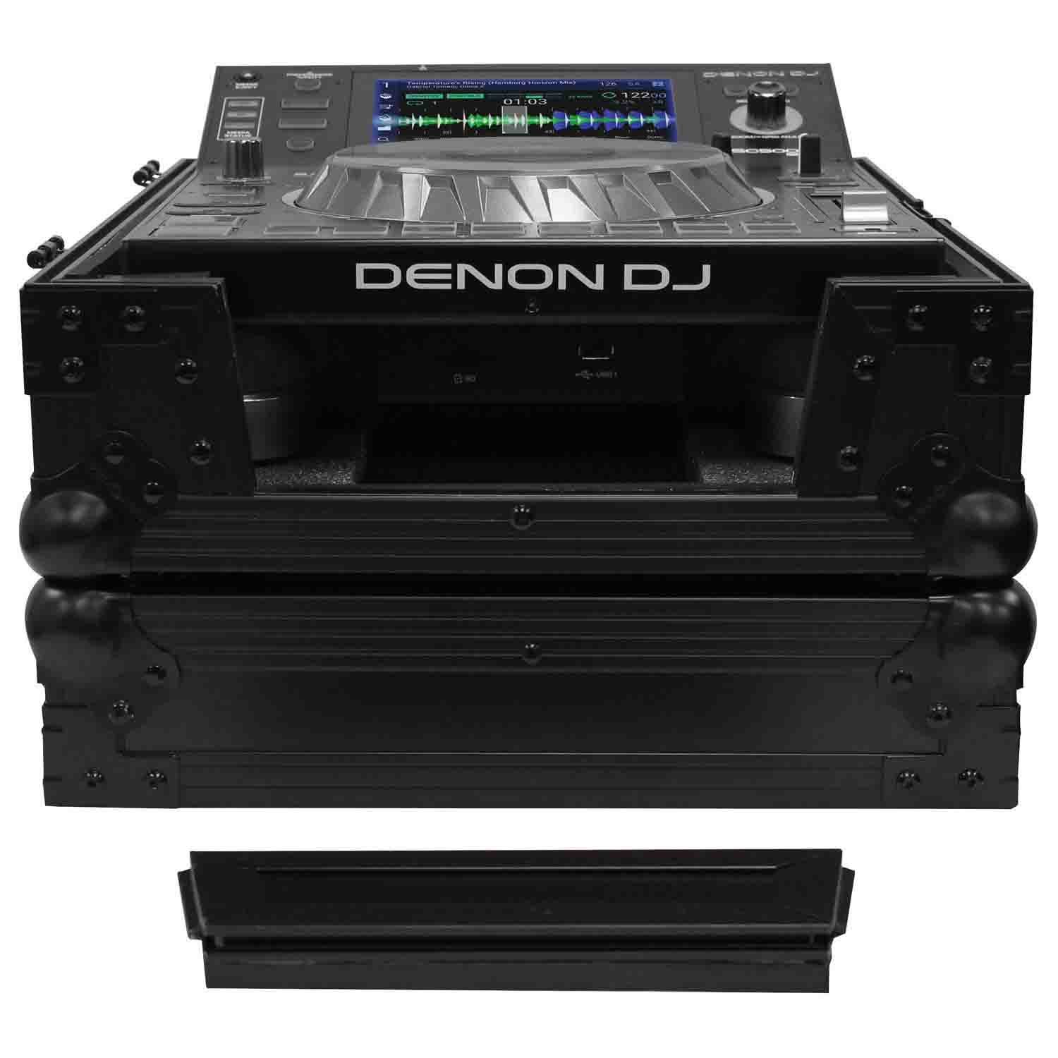 Odyssey FZCDJBL Universal DJ Flight Case for Large Format Media Player - Black - Hollywood DJ