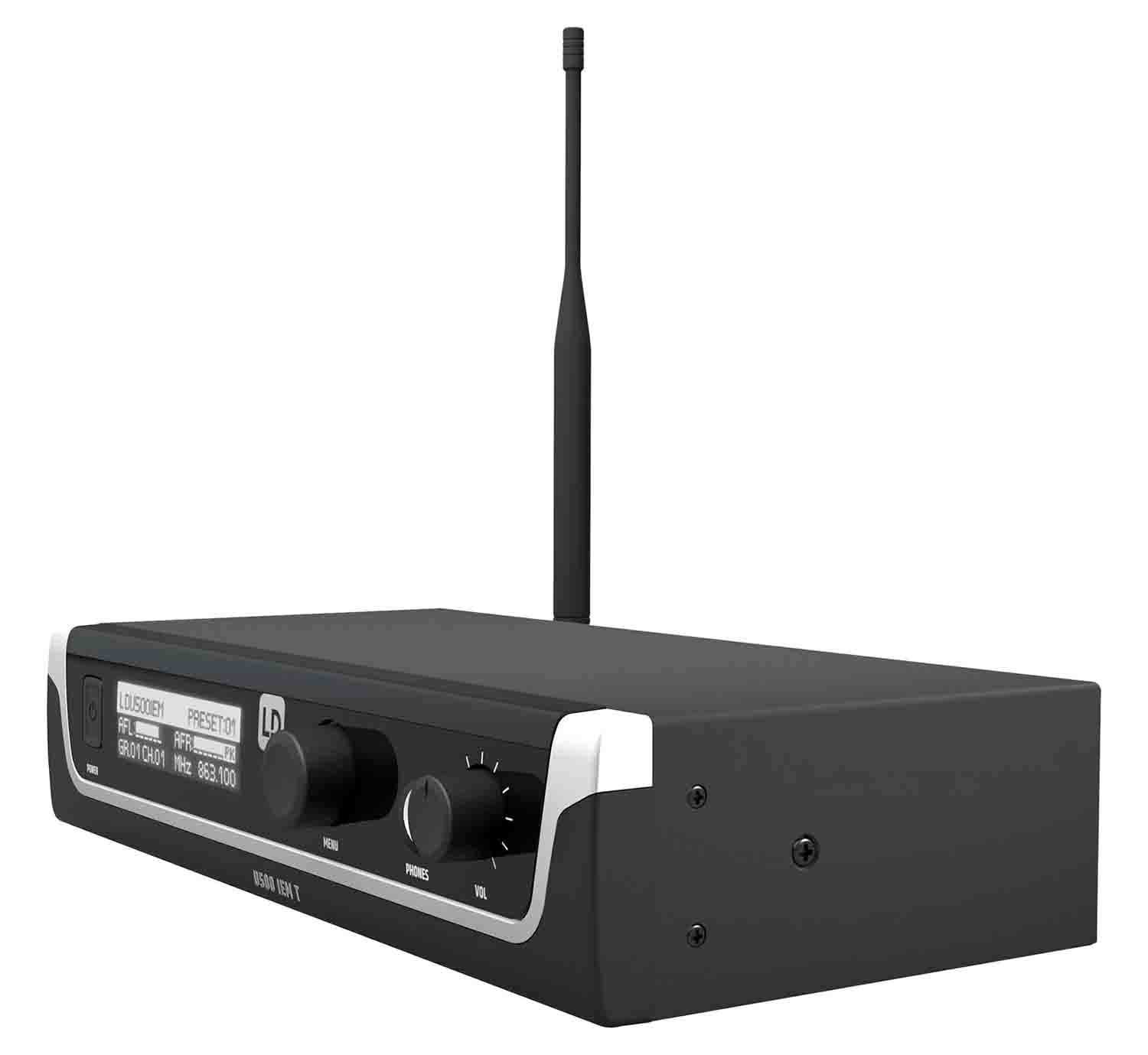 LD Systems U505.1 IEM Wireless In-Ear Monitoring System - 514 to 542 MHz, EU Power - Hollywood DJ