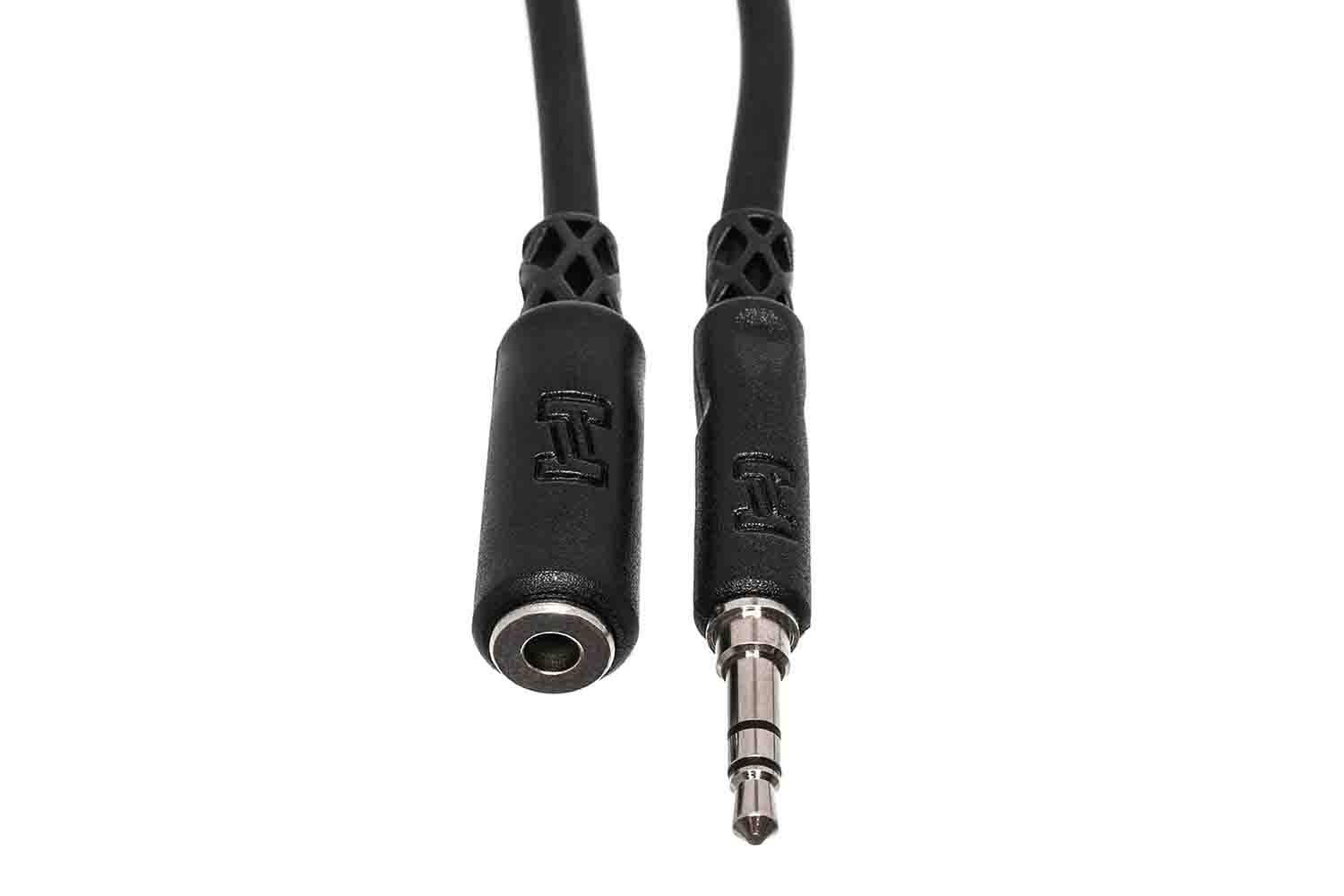 Hosa MHE-110 Headphone Extension Cable, 3.5 mm TRS to 3.5 mm TRS - 10 Feet - Hollywood DJ