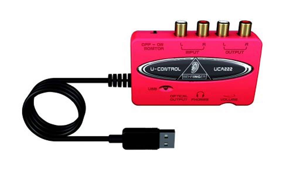 Behringer UCA222, 2 In/2 Out USB/Audio Interface with Digital Output - Hollywood DJ