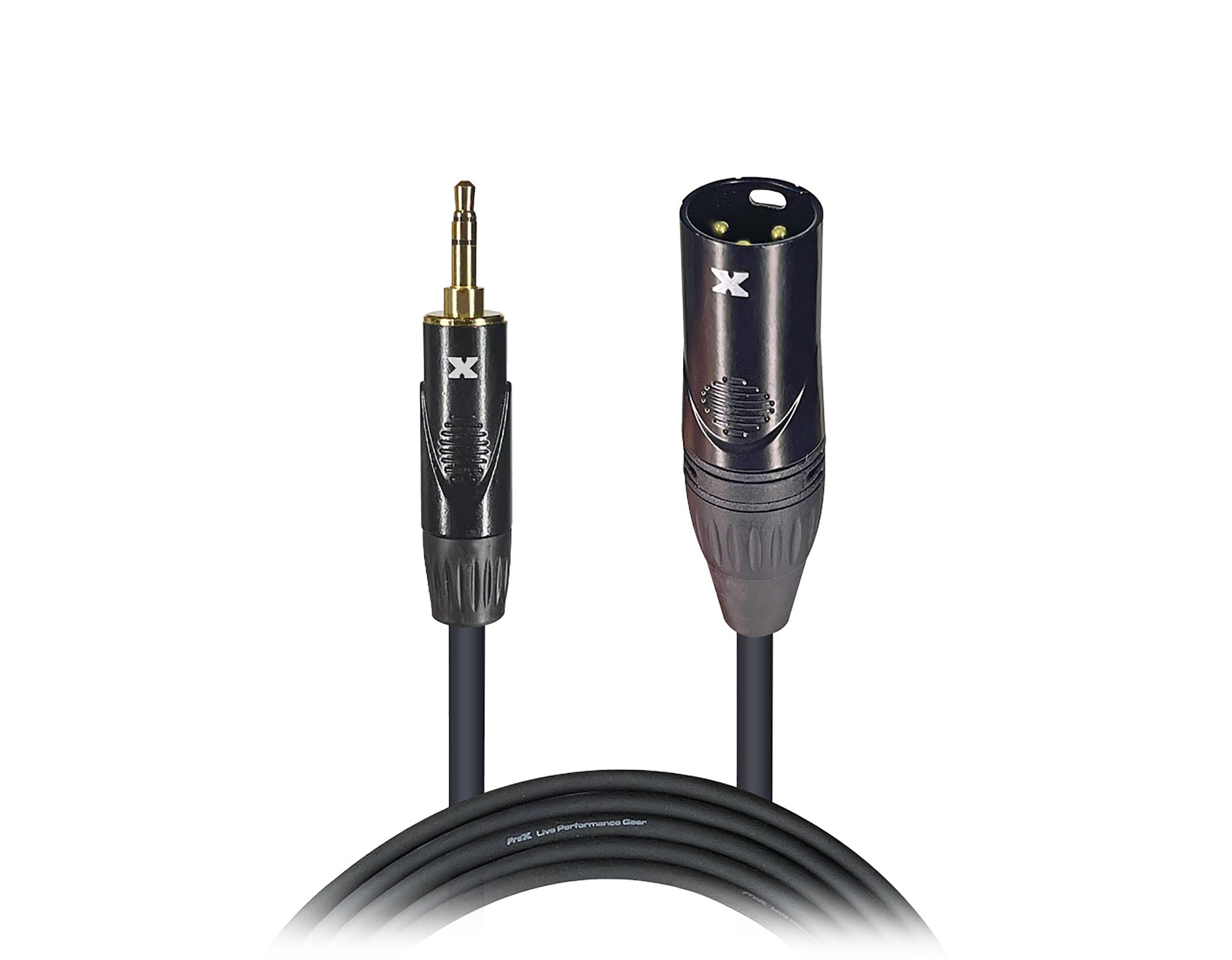 ProX Cables XC-MXM10 - 10ft. Balanced High Performance Interconnect Microphone DJ Audio Mixer Cable Male XLR to 3.5MM Connector by ProX Cases
