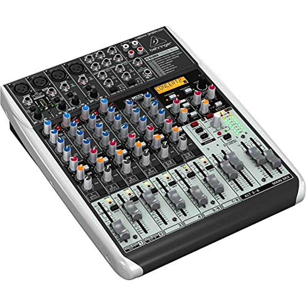 Behringer QX1204USB, 12-Input 2/2-Bus Mixer with USB Audio Interface - Hollywood DJ
