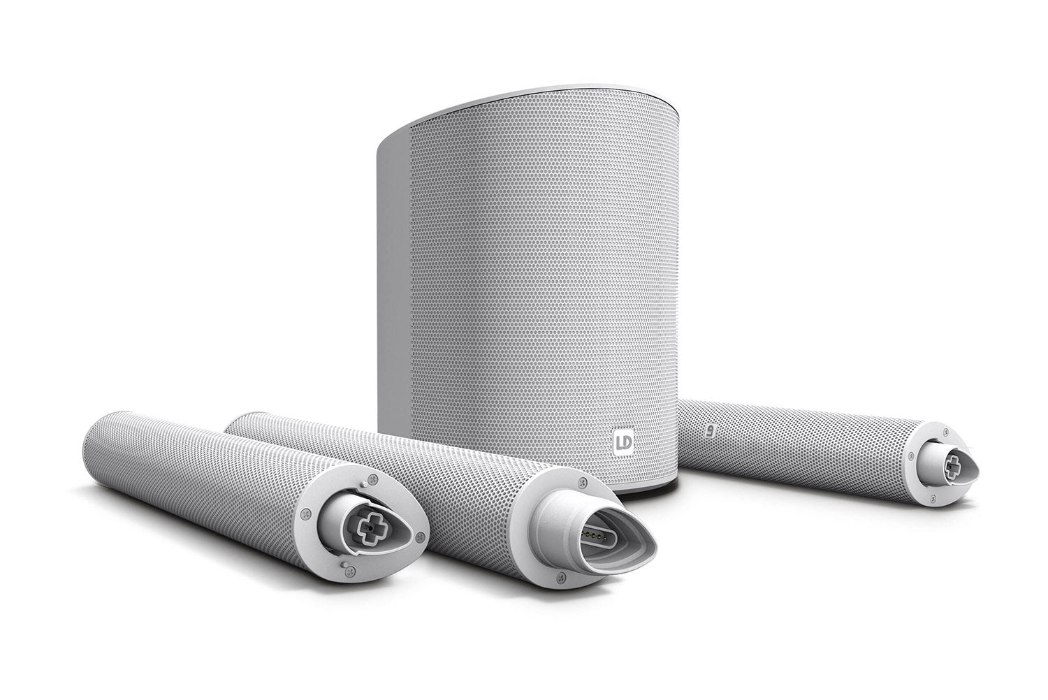 LD Systems MAUI 5 GO 100 W Ultra-portable Battery-powered Column PA System - White (3200 mAh Version) - Hollywood DJ