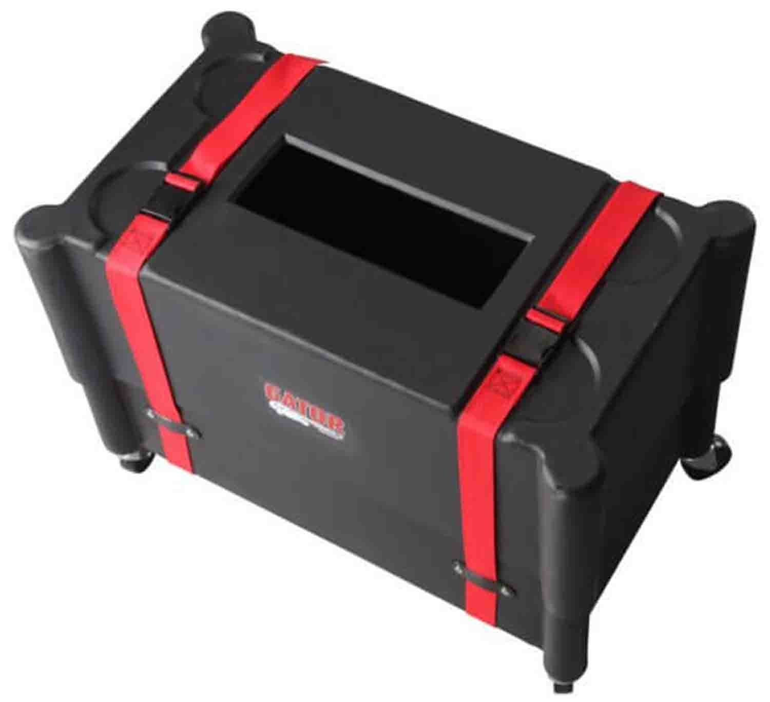 Gator Cases G-212-ROTO, 2X12 Combo Amp Transporter Case and Stand with Wheels - Hollywood DJ