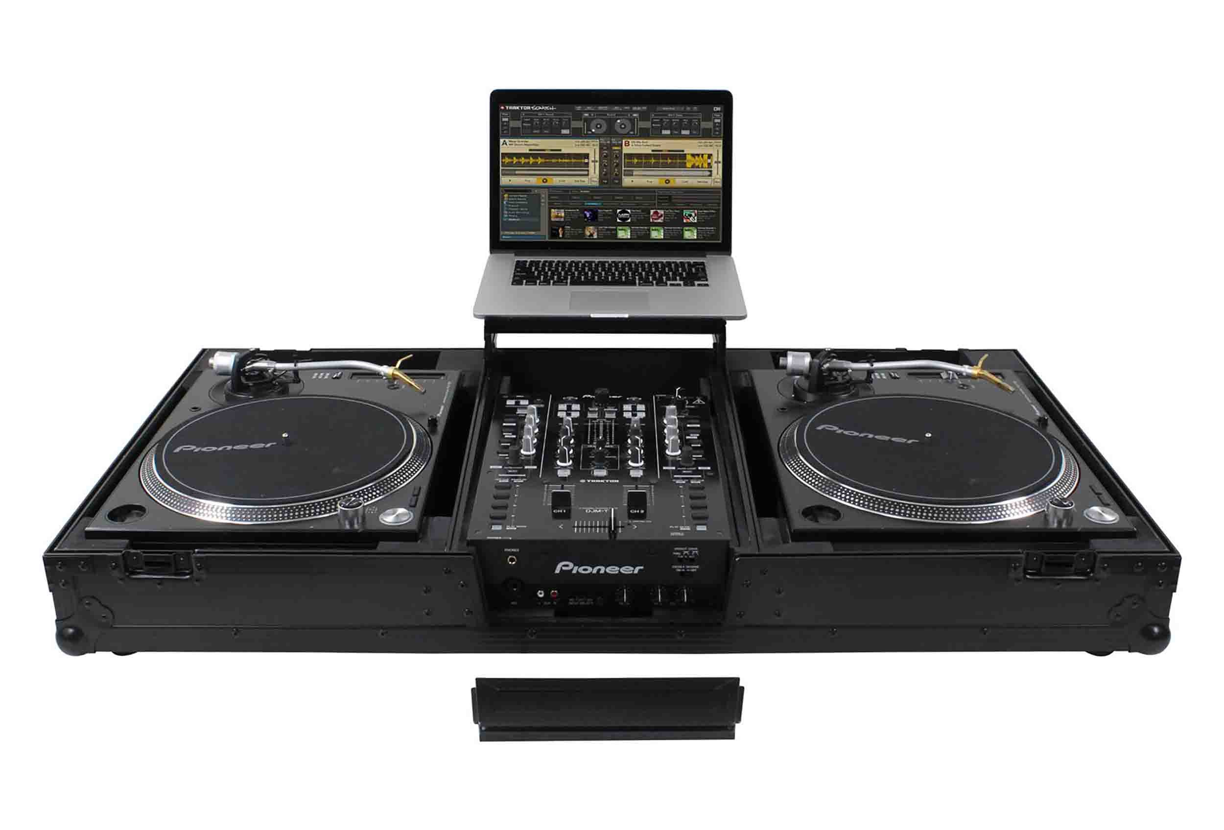 Pioneer DJ PLX-CRSS12 Hybrid Turntable Package with S5 DJ Mixer and Flight Coffin Case by Pioneer DJ