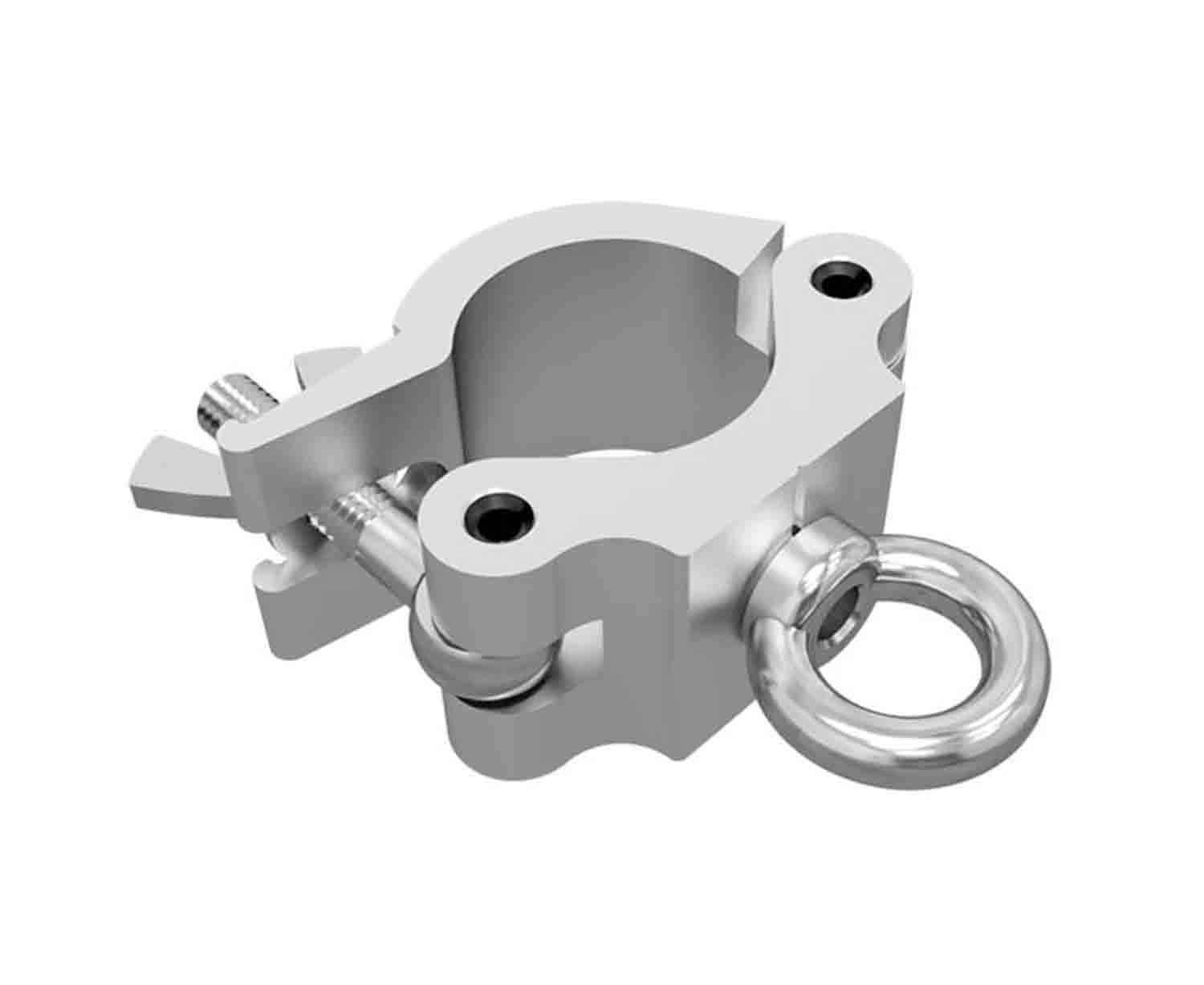 Global Truss EYE CLAMP Pro Truss Clamp with Eyebolt - Silver - Hollywood DJ