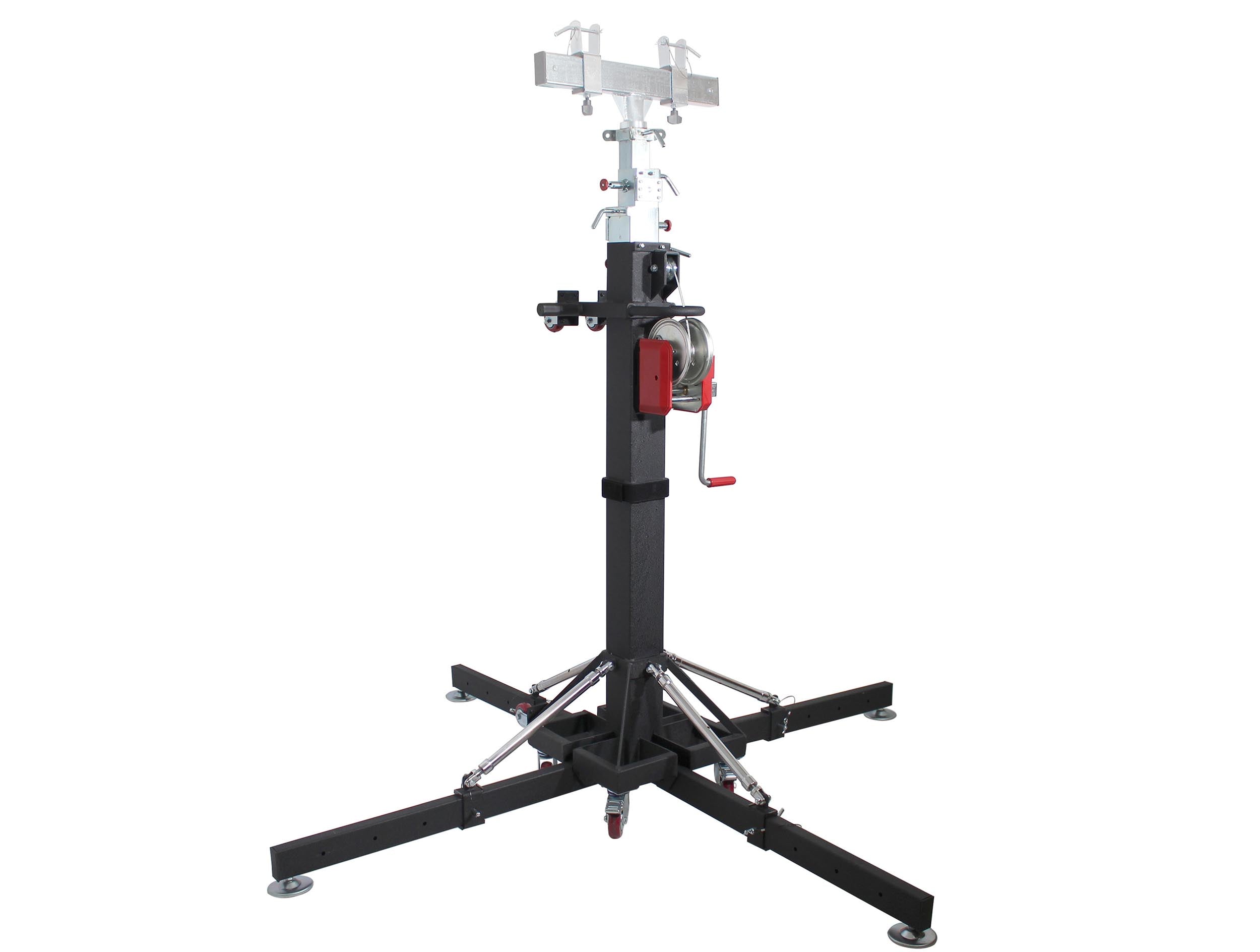 ProX XT-CRANK18FT-500 Lighting Heavy-Duty Crank Truss Stand 500 Lbs Capacity with Outriggers Center Load18'Includes T-Adapter Truss Mount - 18 Feet by ProX Cases