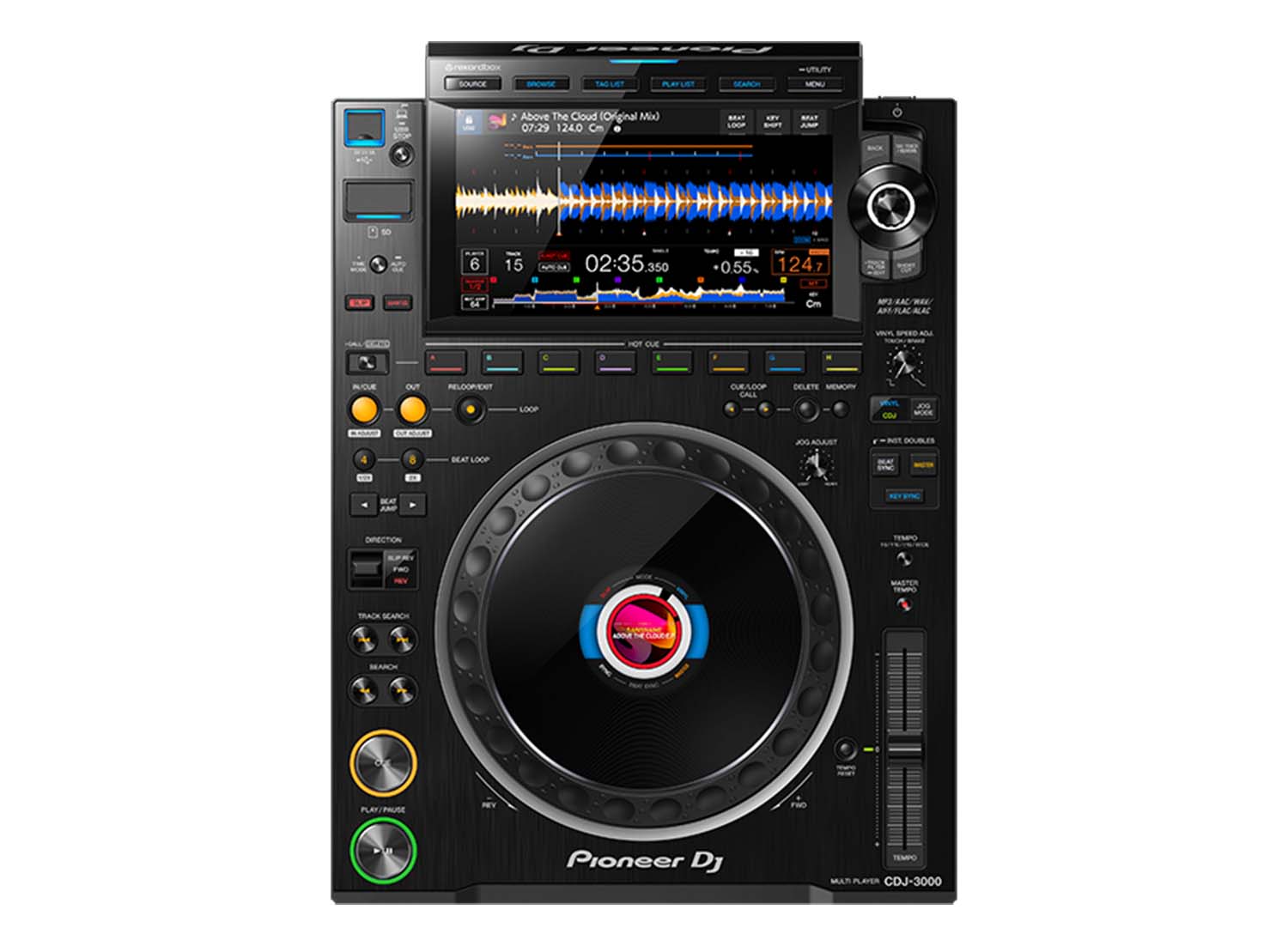 Pioneer DJ CDJ-3000 Professional DJ Multi-Media Player - Black - Hollywood DJ