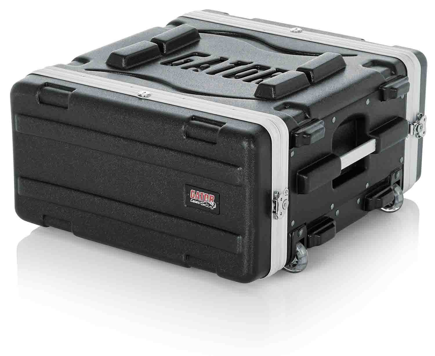 Gator Cases GRR-4L Rolling Molded 4U Rack Case - Hollywood DJ
