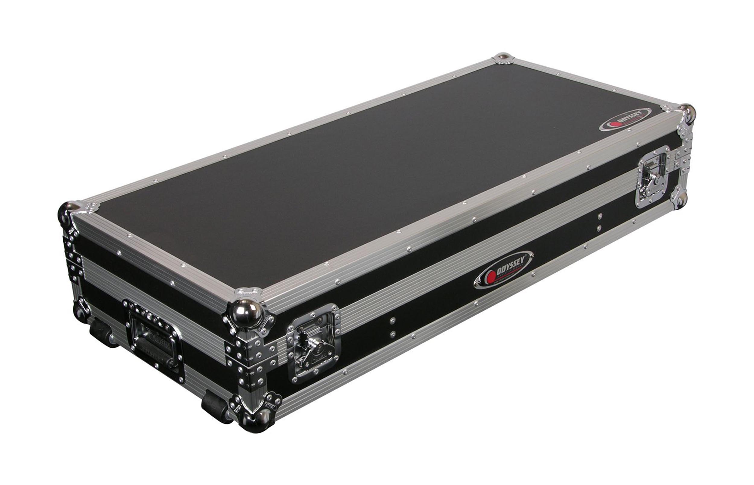 Odyssey FZ19CDiW Universal 19-Inch Format DJ Mixer and Two Medium Format Media Players Coffin Flight Case - Hollywood DJ