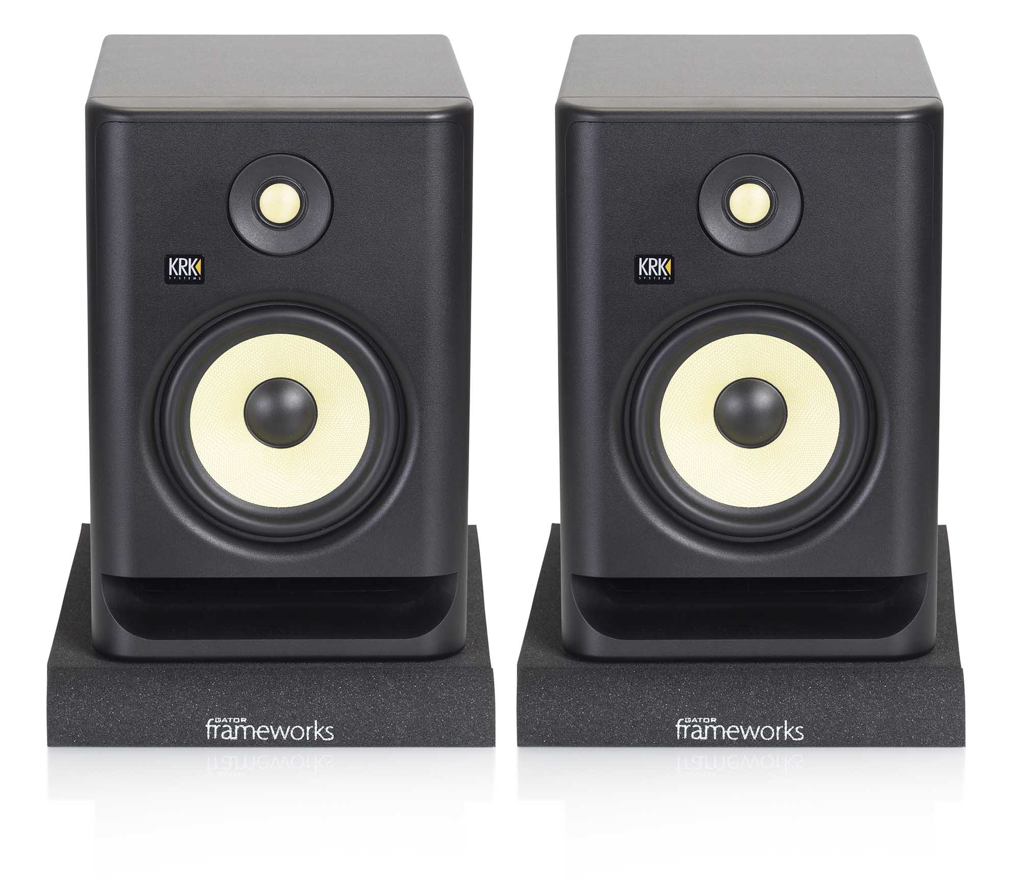 Gator Frameworks GFW-ISOPAD-MD Studio Monitor Isolation Pads – Medium - Hollywood DJ