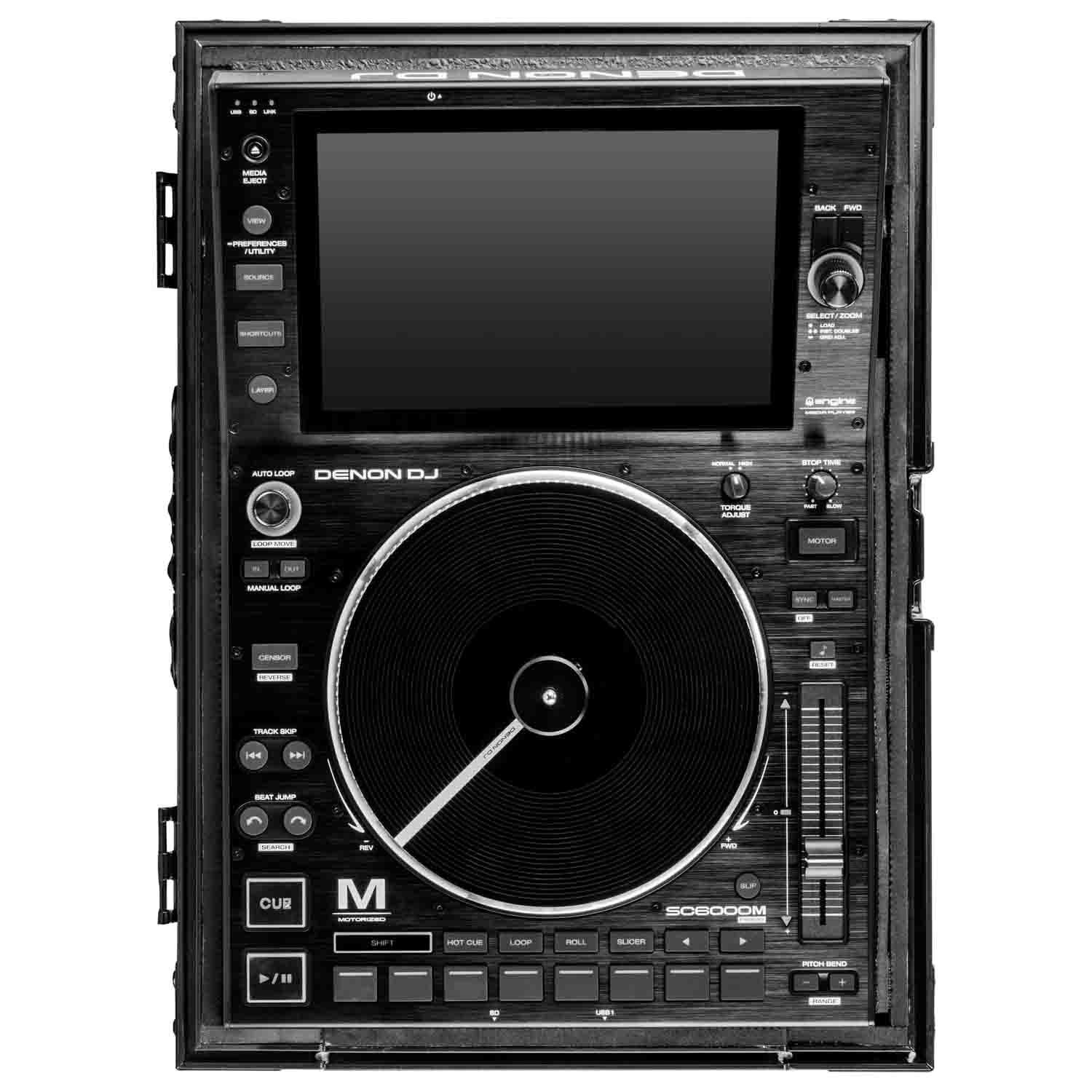 Odyssey FZCDJBL Universal DJ Flight Case for Large Format Media Player - Black - Hollywood DJ
