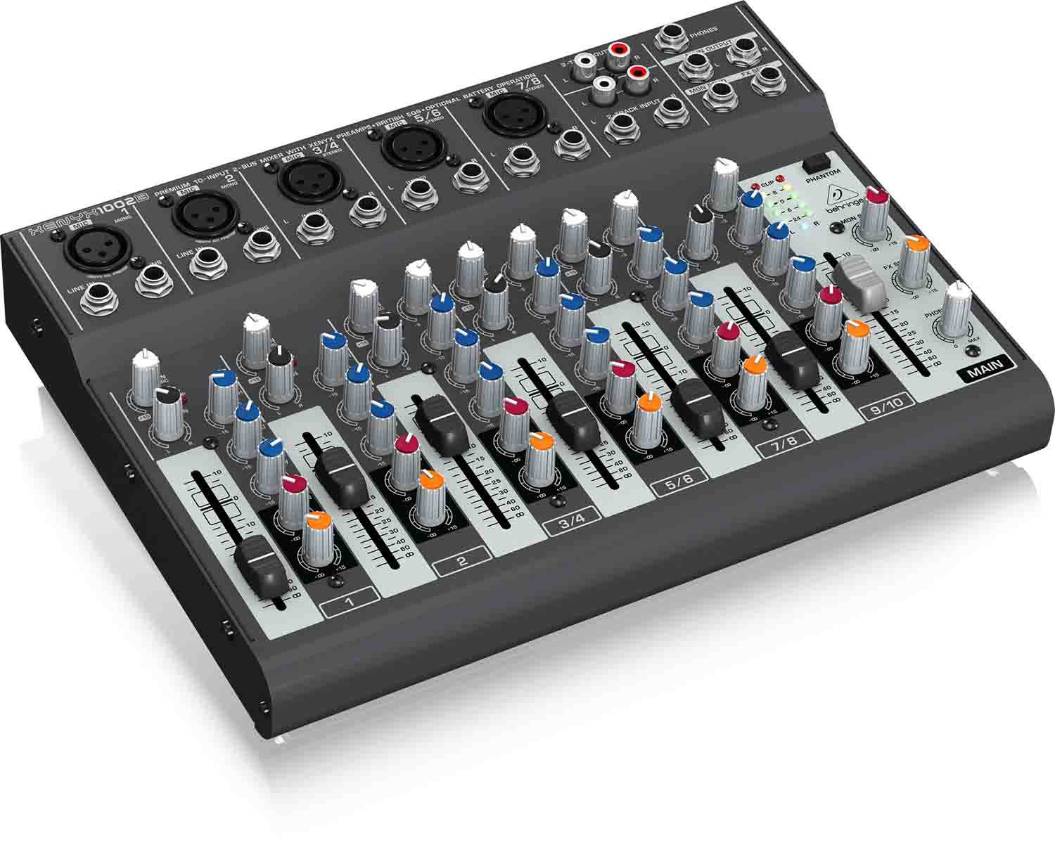 Behringer 1002B, 10-Input 2-Bus Mixer with XENYX Preamps - Hollywood DJ