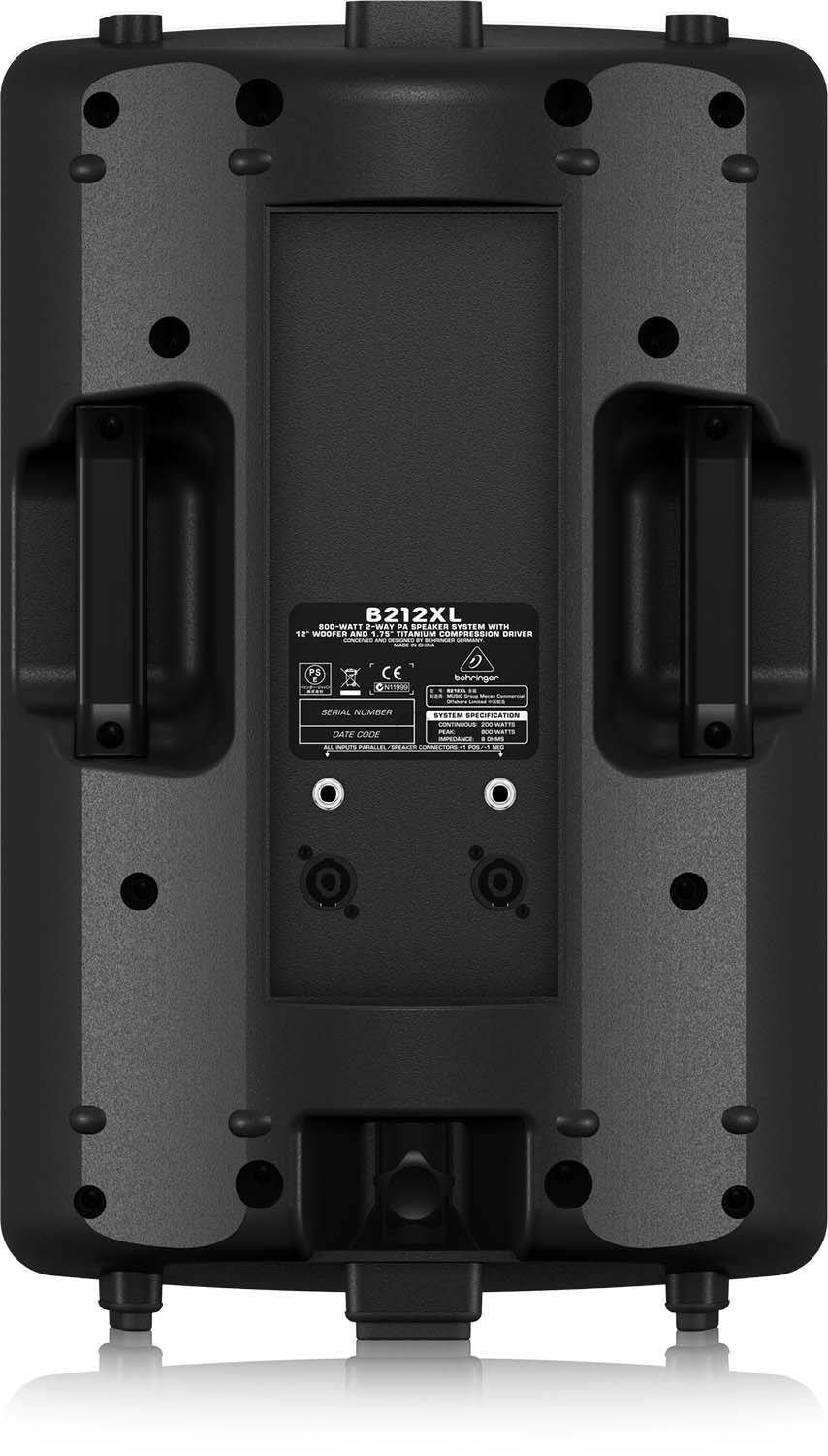 Behringer B212XL, 2-Way PA Speaker System with 12 Inches Woofer - 800 Watt - Hollywood DJ