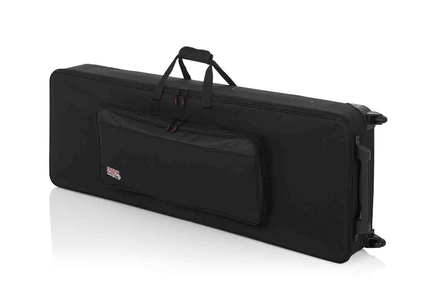 Gator Cases GK-76 Rigid EPS Foam Lightweight DJ Case for 76 Note Keyboards with Wheels - Hollywood DJ
