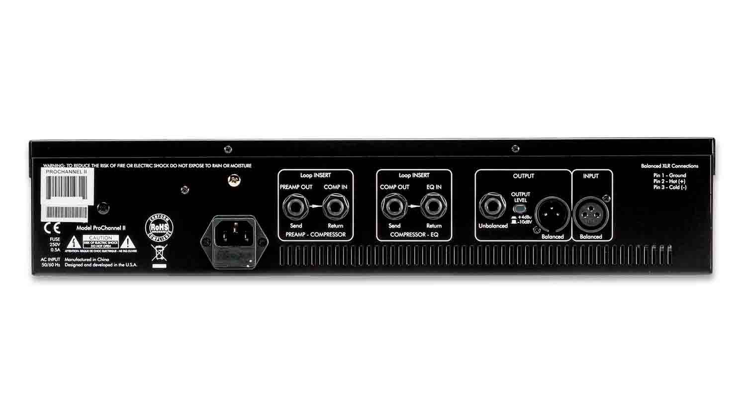 Art ProChannel II Tube Mic Preamplifier, Optical Compressor and Parametric EQ – 2U - Hollywood DJ