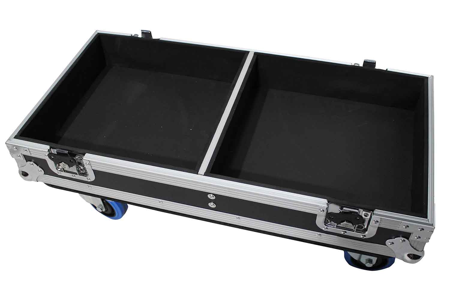 ProX X-RCF-ST15SMA Flight Case for Two RCF ST 15-SMA Stage Monitors with 4 Inch Casters - Hollywood DJ