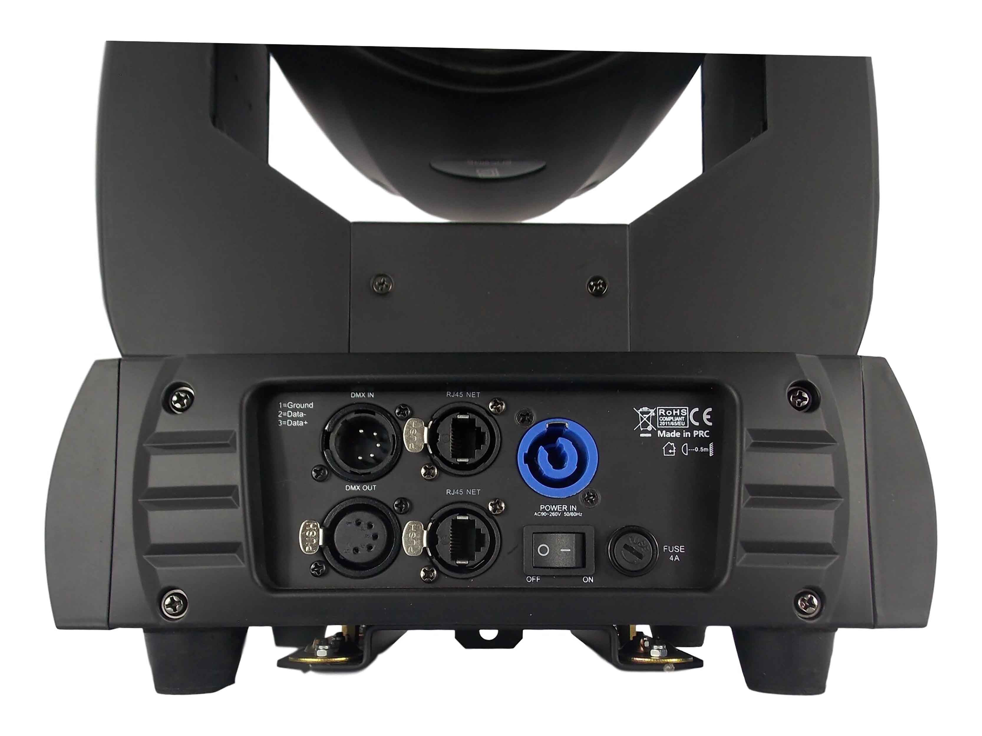 Encore Pro Lighting 4pk AuraSpot 150 LED - 150w LED Moving Head Spot w/ ArtNet and 5 Pin DMX by Encore Professional Lighting