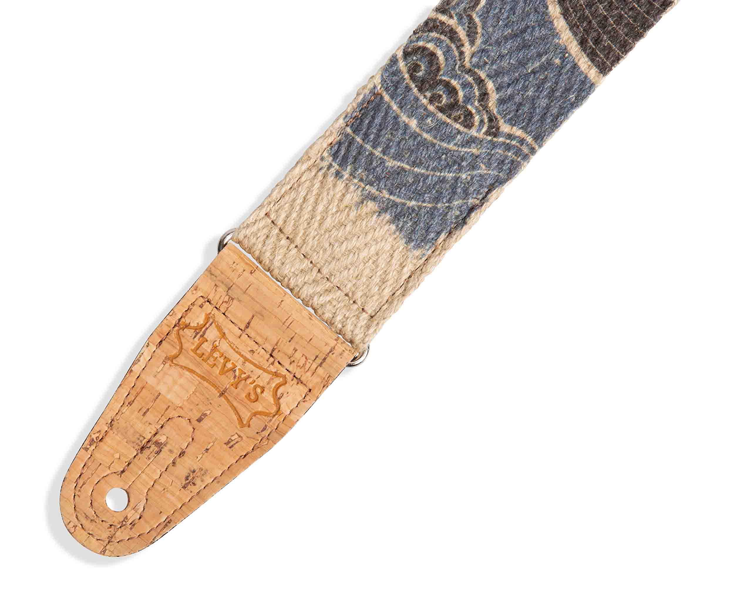 Levy's Leathers MH8P-001, 2” Hemp Webbing Guitar Strap - Hollywood DJ