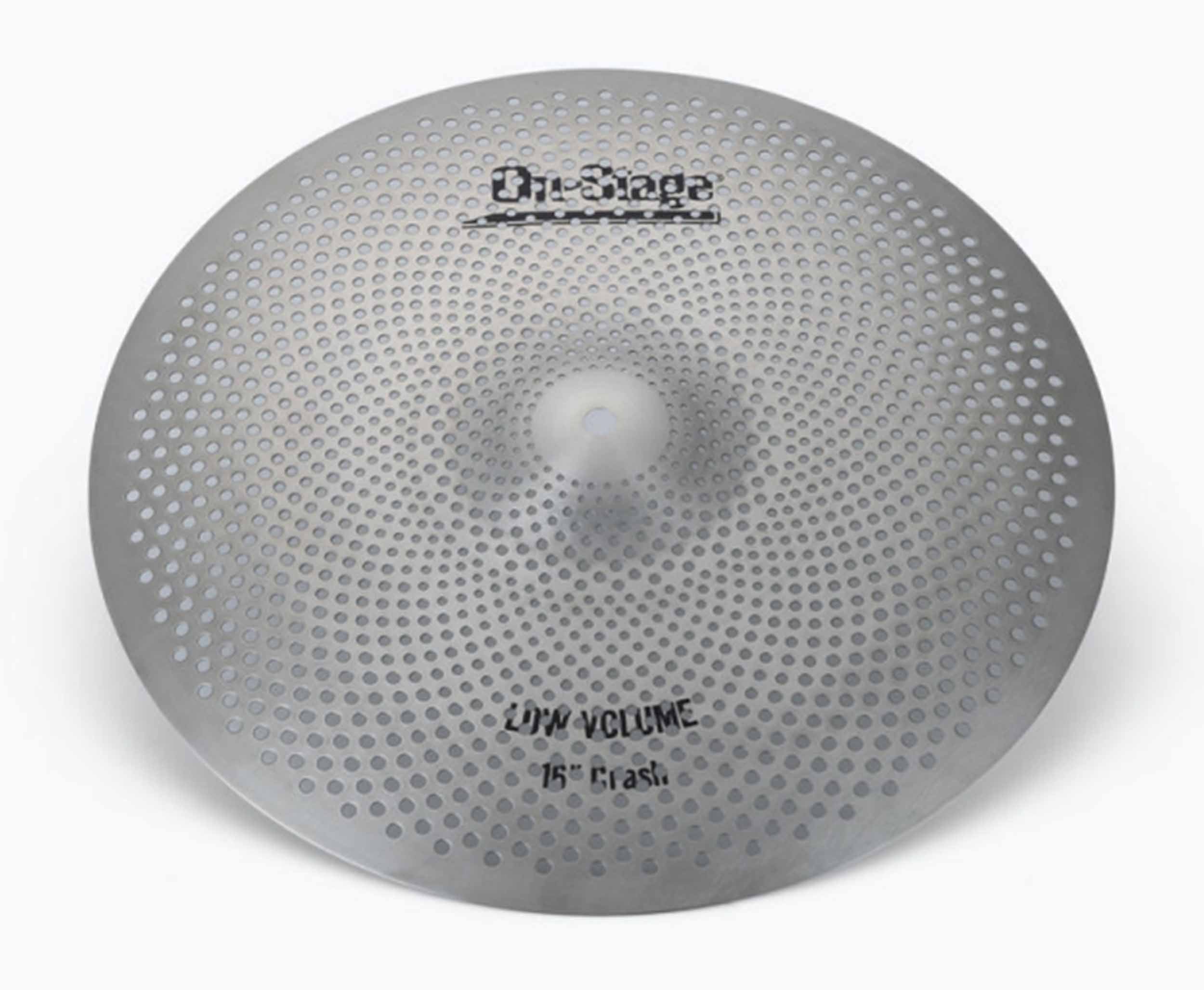 On Stage LVCP5000, Low Volume Cymbals - Polished Silver On-Stage