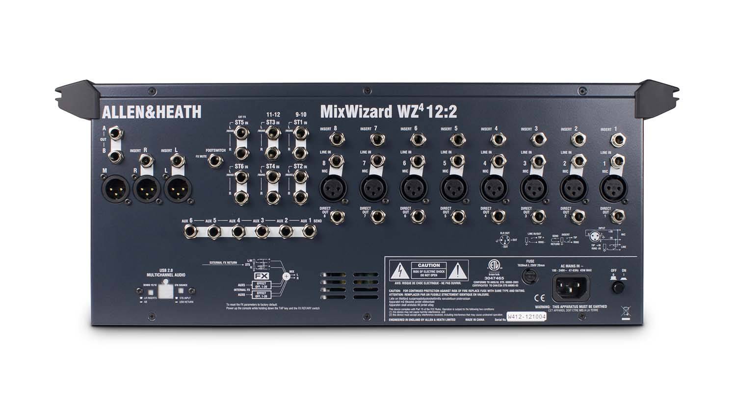 Allen & Heath MixWizard WZ4 12:2 Desk / Rack Mountable Mixer - Hollywood DJ