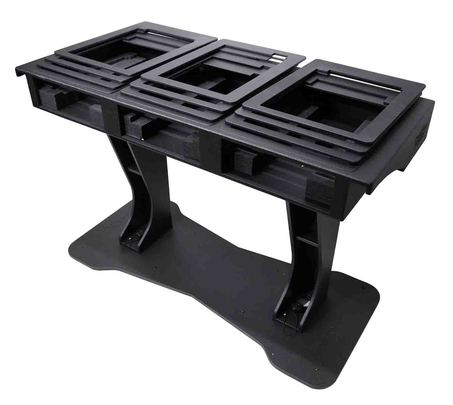 ProX XZF-DJTCDMBLCASE, DJ Booth for Two Pioneer CDJ-2000, Denon SC6000 CD Player and RANE Twelve Turntables - Hollywood DJ