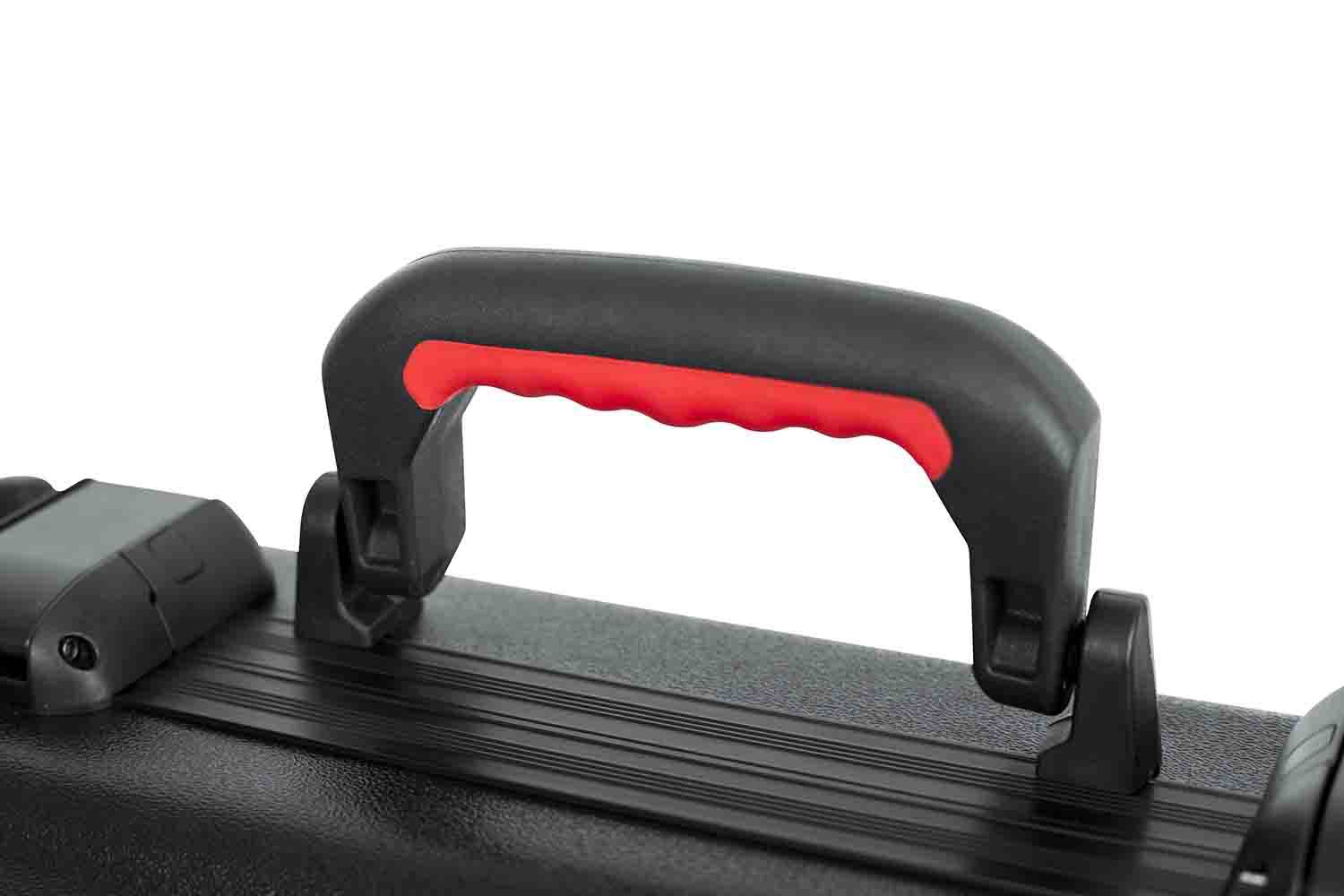 Gator Cases GTSA-MICW6 DJ Case for 6 Wireless Microphones with Battery Storage - Hollywood DJ