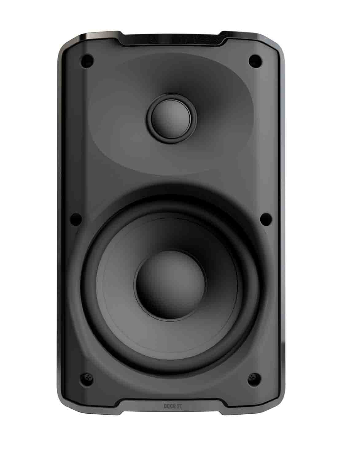 LD Systems DQOR 5 T B, 5" Two-Way Passive In/Out Door Installation Loudspeaker 16 Ohm, 70/100 V - Black, Pair - Hollywood DJ