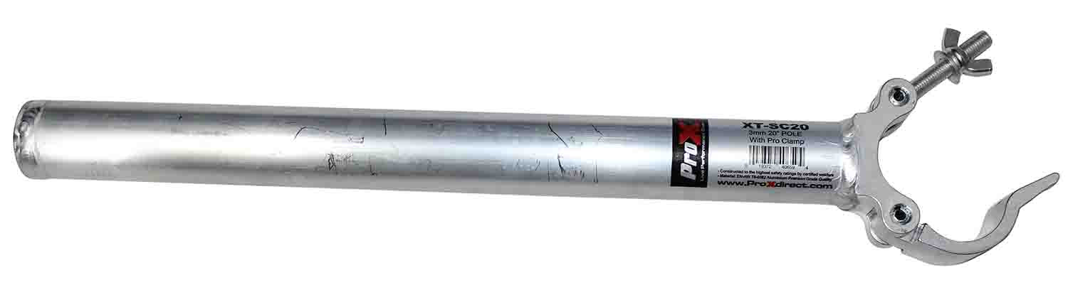 ProX XT-SC20 20" Pole with Pro Clamp - 3mm - Hollywood DJ