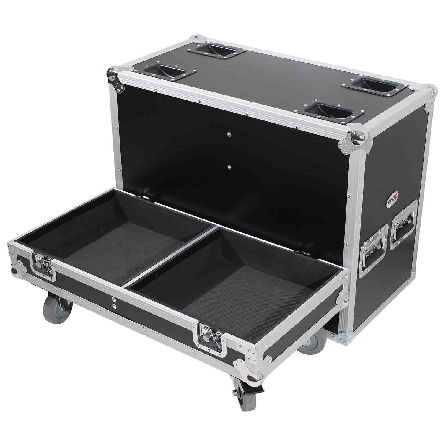 ProX X-QSCK12, ATA Style Flight Case for 2x QSC K12 or K12.2 Speakers - Hollywood DJ