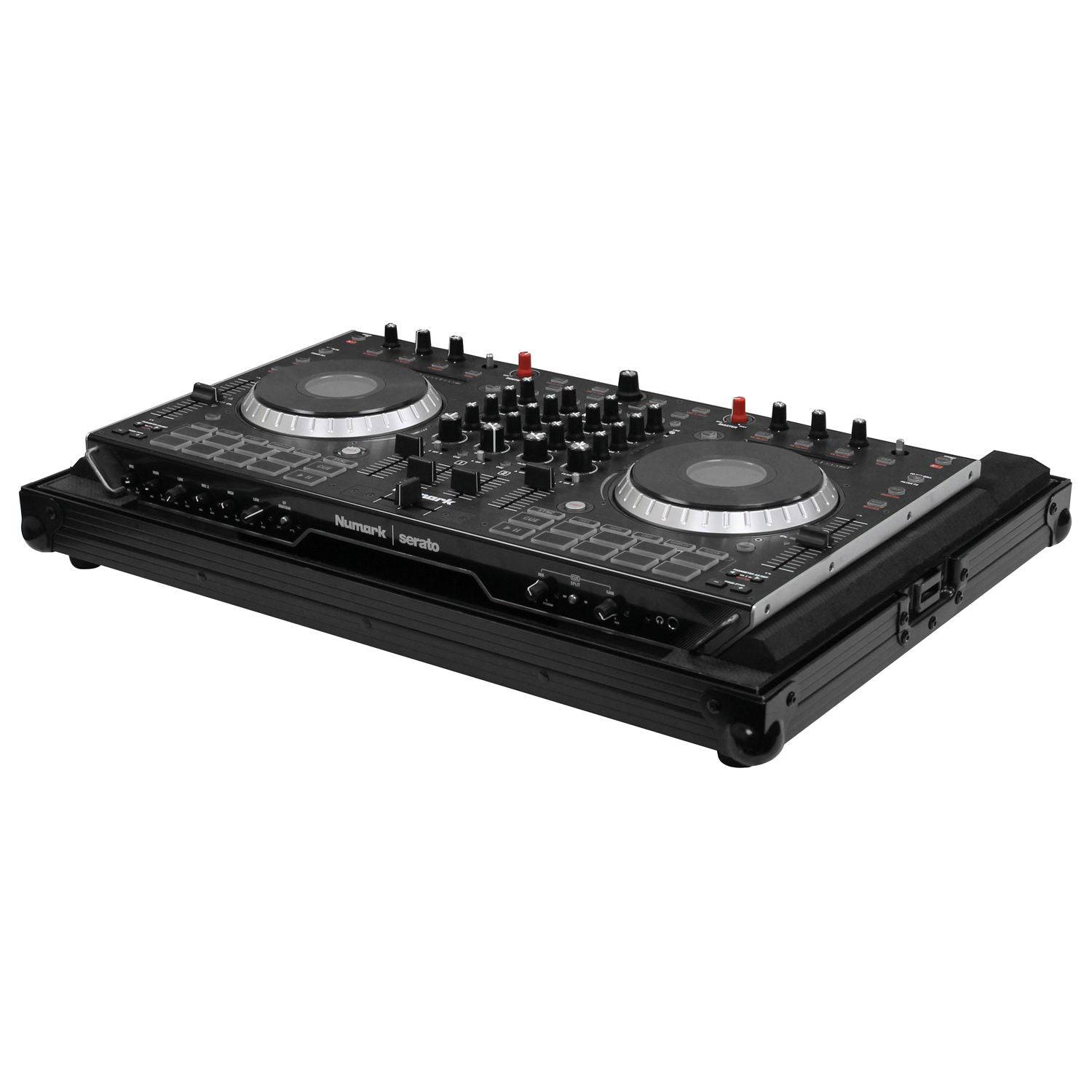 Odyssey FRNS6IIBL Low Profile Numark NS6II Case - Black - Hollywood DJ