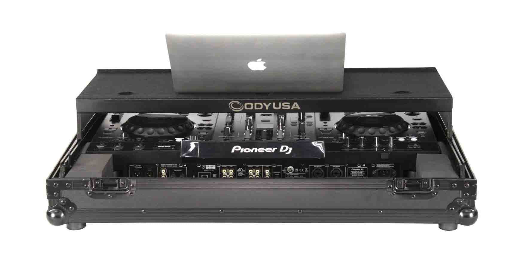 Odyssey FZGSPIXDJRX3WBL Black Label Glide Style Flight Case with Wheels for Pioneer XDJ-RX3 - Hollywood DJ