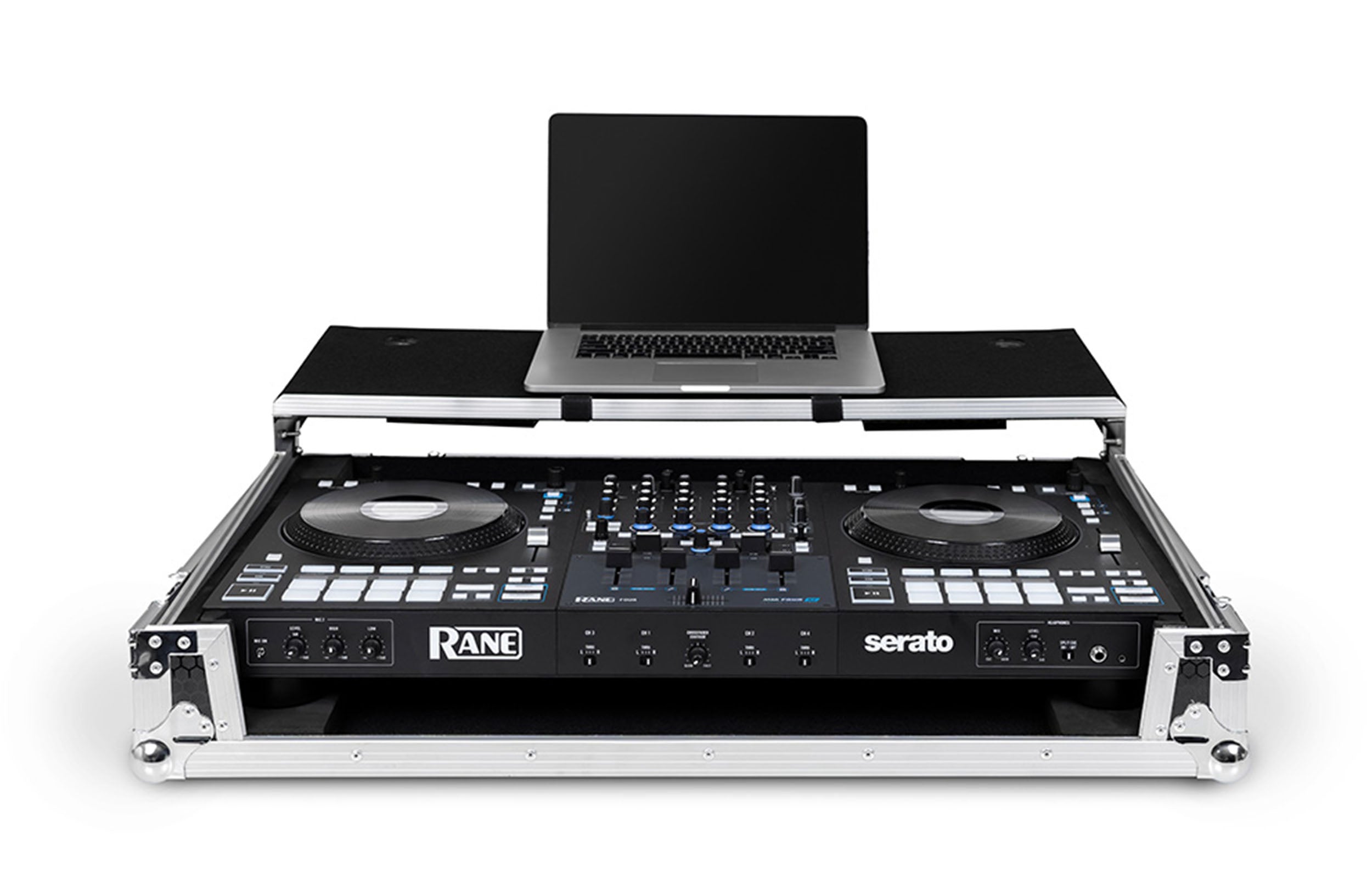 Headliner HL10014 Flight Case for Rane Four with Laptop Platform and Wheels - Hollywood DJ