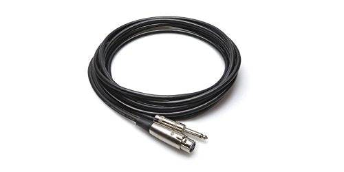 Hosa MCH-125 Microphone Cable, Hosa XLR3F to 1/4 in TS, 25 ft - Hollywood DJ