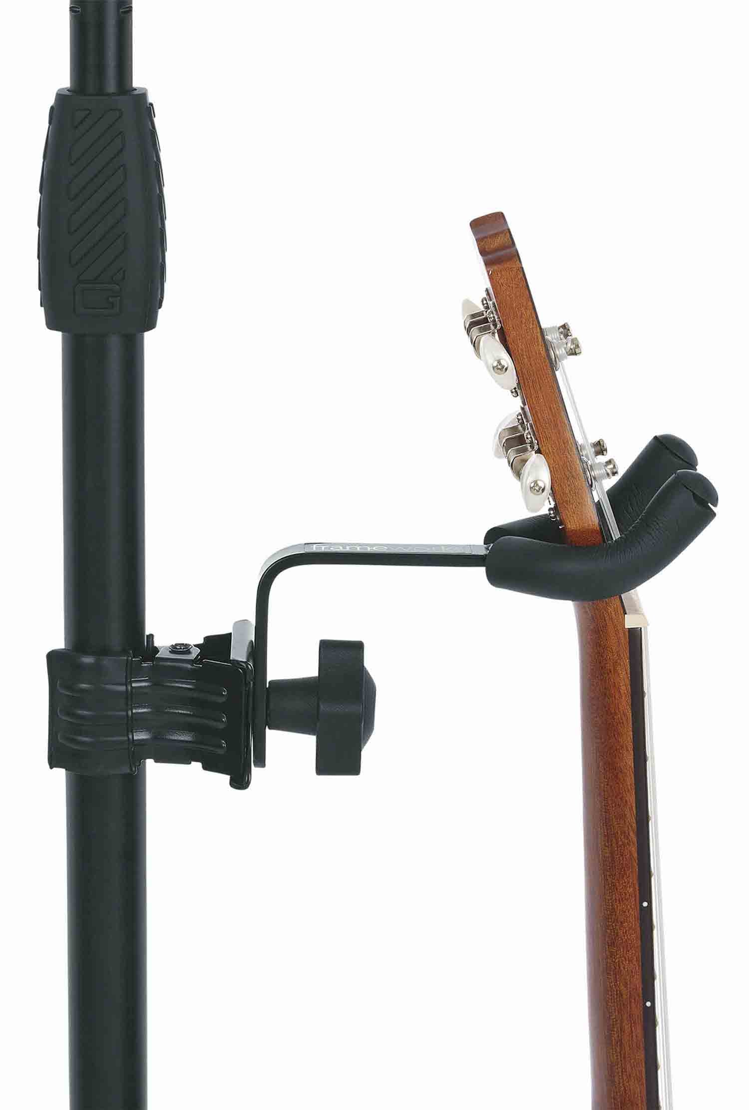 Gator Frameworks GFW-MICUKE-HNGR Ukulele/Mandolin Hanger for Microphone Stands - Hollywood DJ