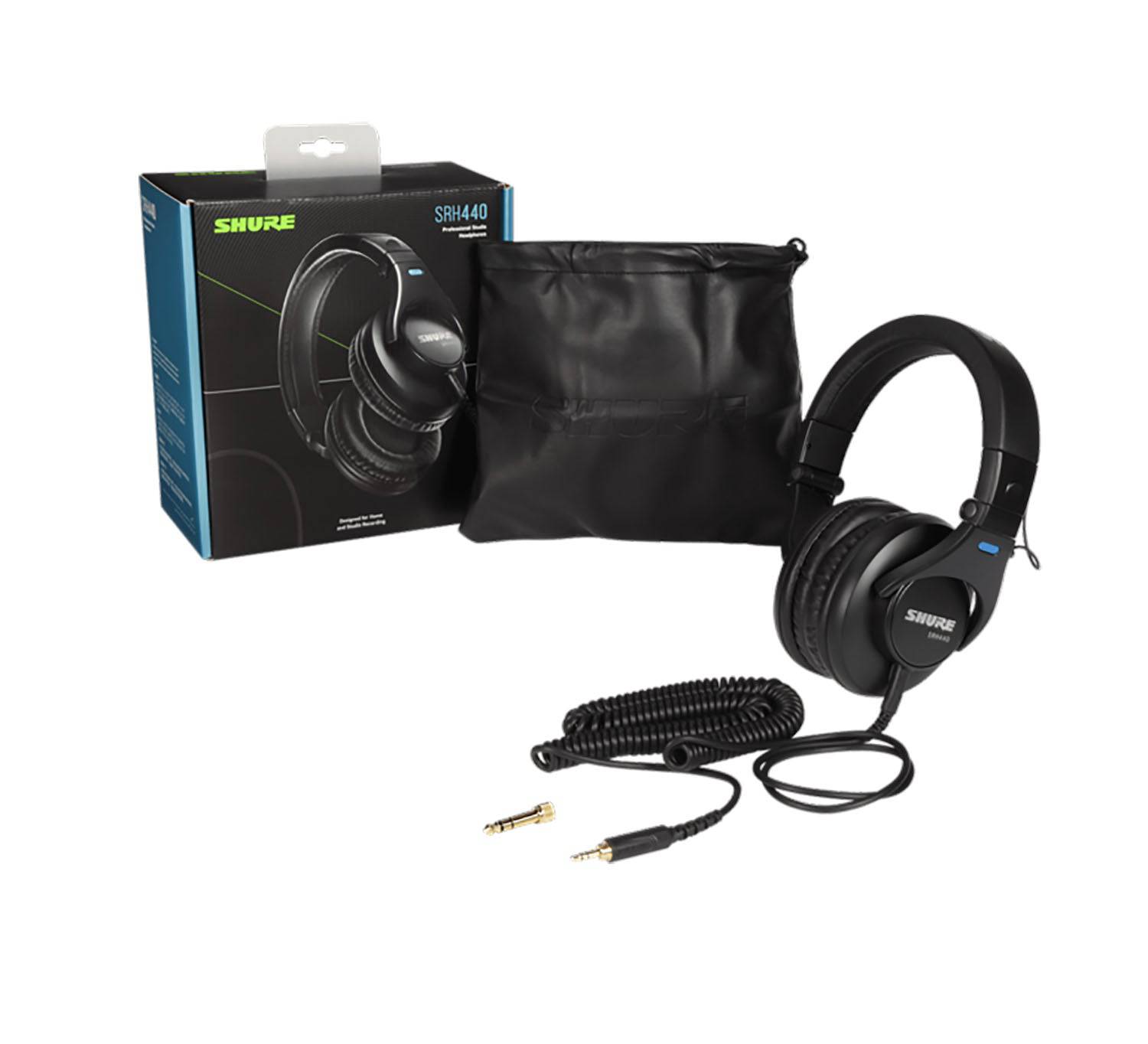 Shure SRH440BK Professional Studio Headphones - Hollywood DJ