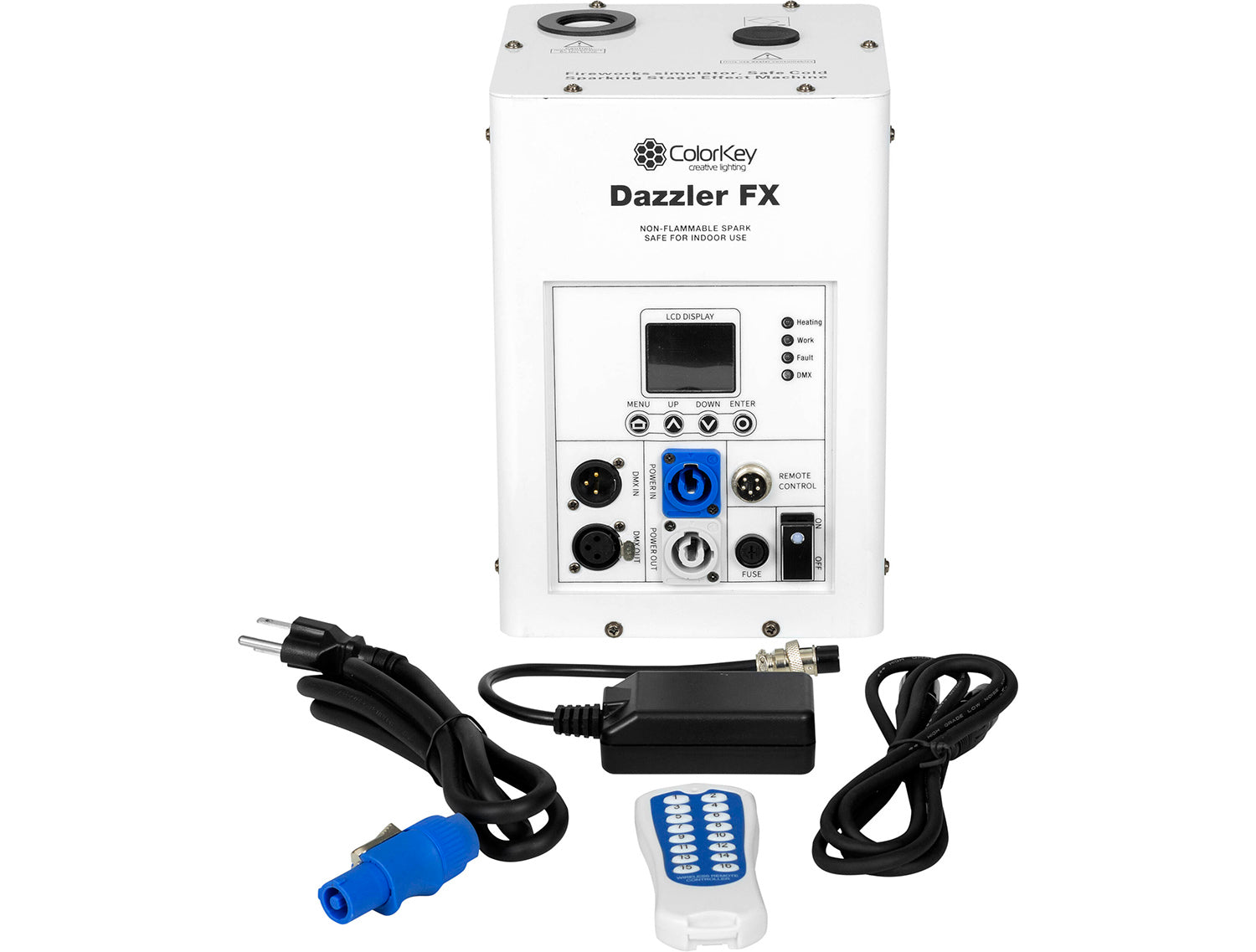 B-Stock: ColorKey CKU-7701 Dazzler FX Cold Spark Machine - White - Hollywood DJ