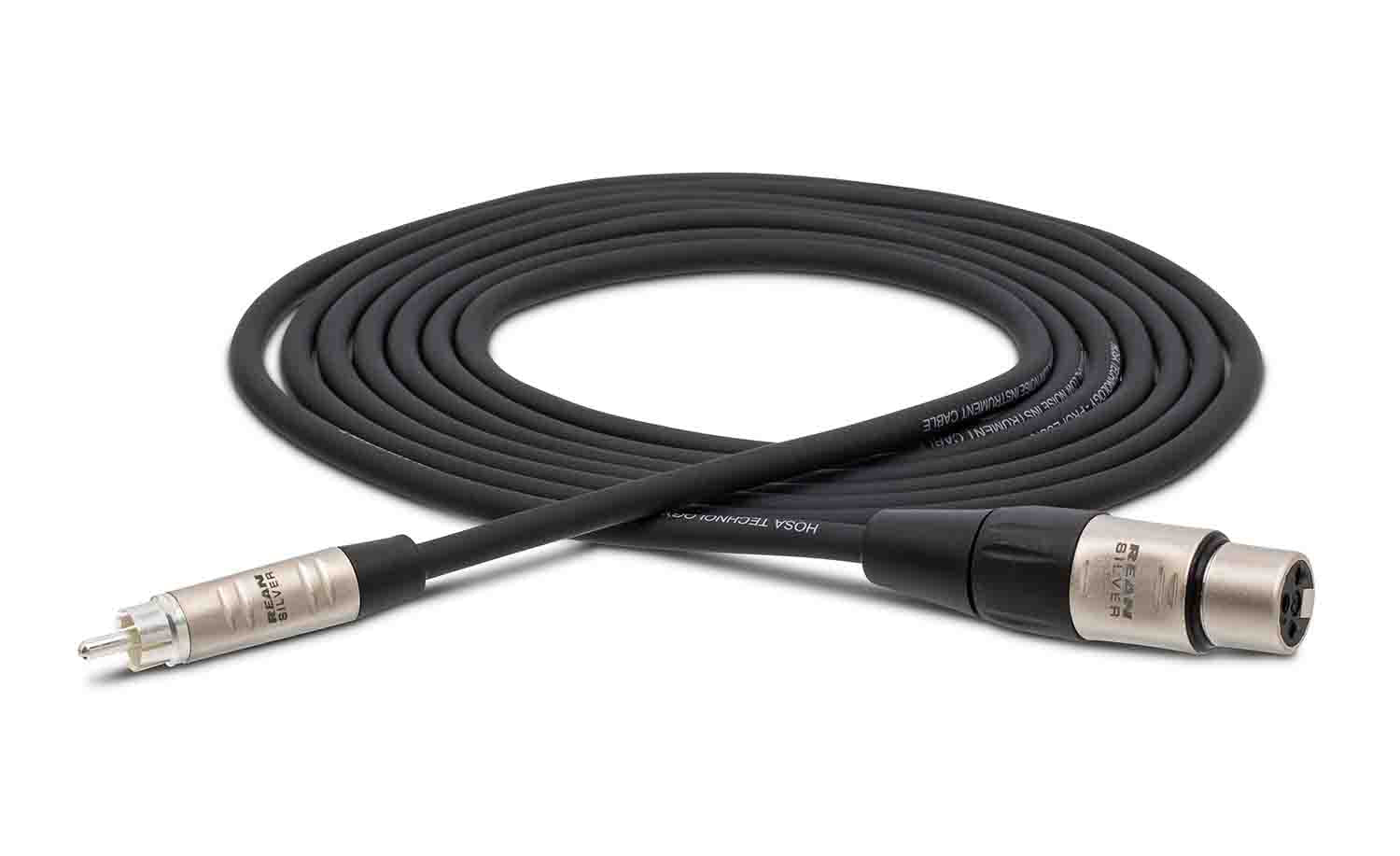 Hosa HXR-003, XLR3F to RCA Unbalanced Interconnect Cable - 3 Feet - Hollywood DJ