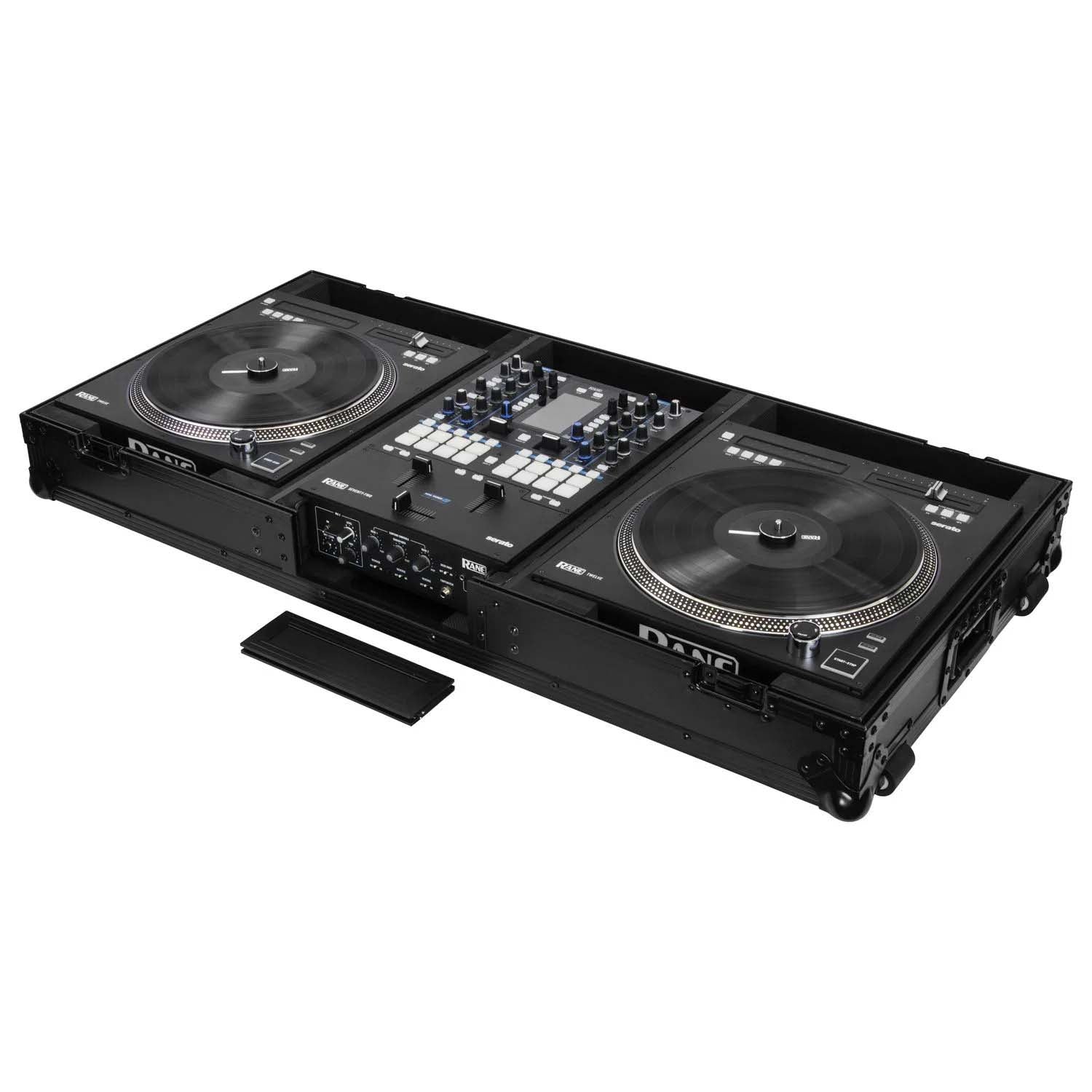 Open Box: Odyssey FZRANE1272WBL Two Battle Position Flight Coffin Case For Rane Seventy-Two And Rane Twelve Mixer - Hollywood DJ